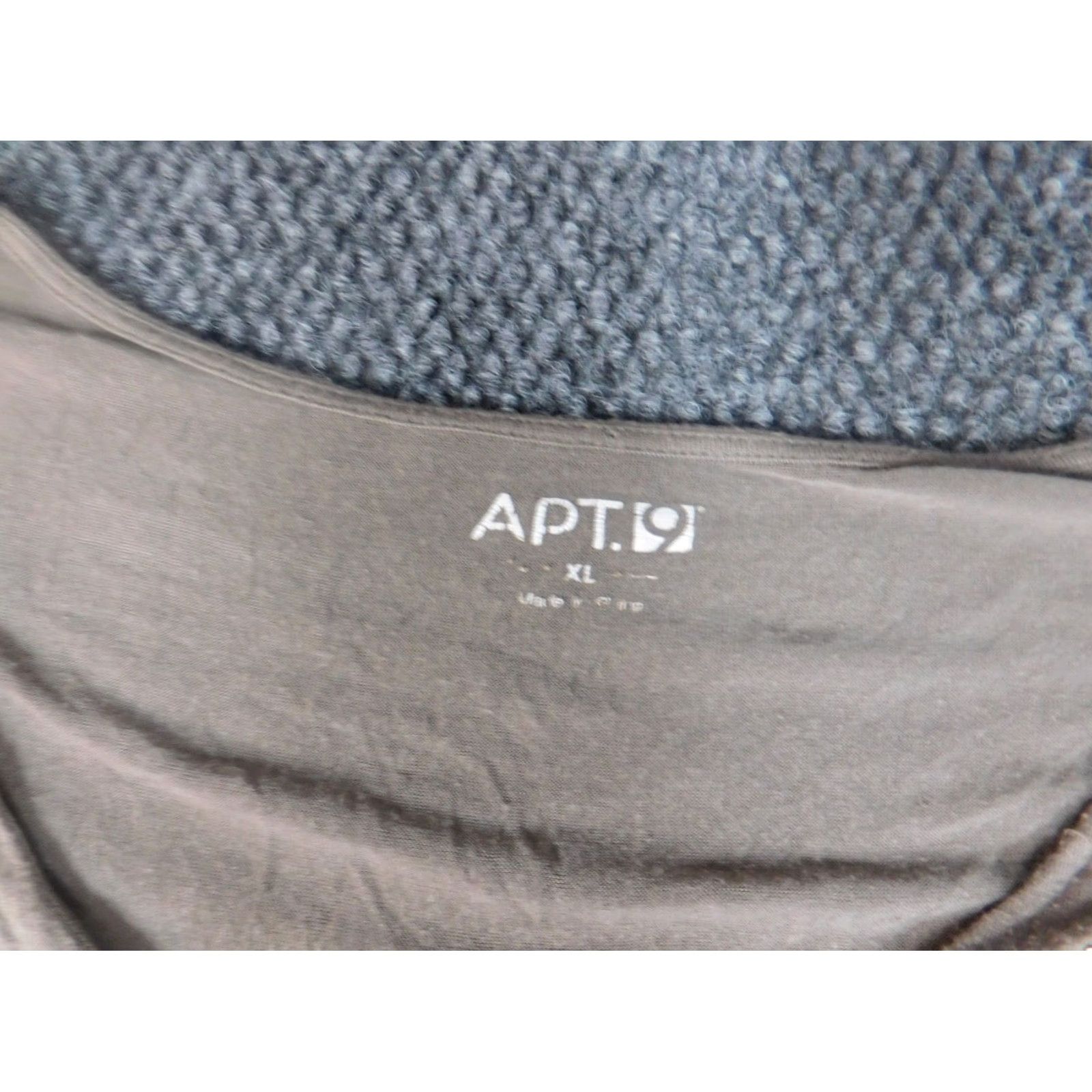 Apt. 9 Apt 9 Blouse Womens XL Beige Cap Sleeve Crew Neck Pullover Cotton Modal Rayon Stretch Regular Button Casual Size XL / US 12-14 / IT 48-50 - 7 Thumbnail