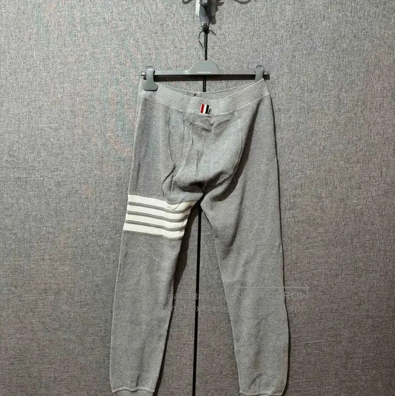 Thom Browne Thom Browne Gray Striped Logo Casual Pants . Size 23" - 2 Thumbnail