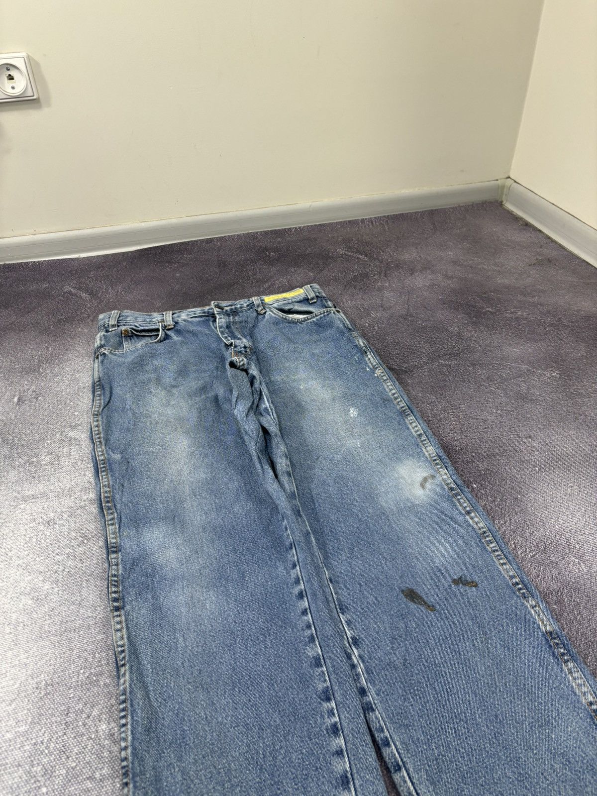 Dickies Vintage Dickies Faded Light Blue Workwear Denim Baggy Jeans Size US 34 / EU 50 - 12 Thumbnail
