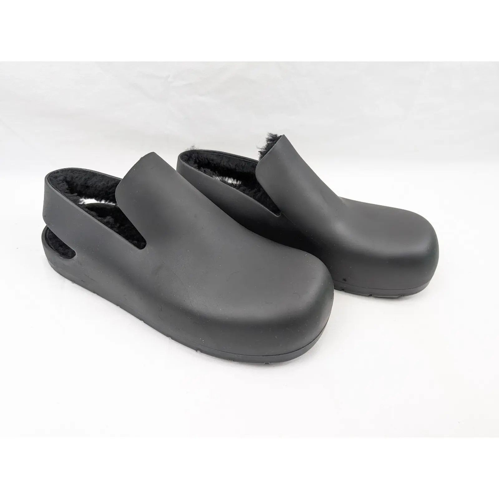 Bottega Veneta o1rshd1 Q:3/dup/ Rubber Sole shearling Puddle Sandal Black Size US 13 / EU 46 - 12 Thumbnail