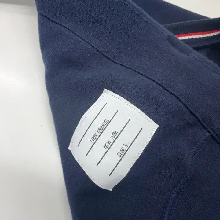 Thom Browne Thom Browne Classic Navy Crewneck Sweatshirt -2507 Size US L / EU 52-54 / 3 - 2 Thumbnail