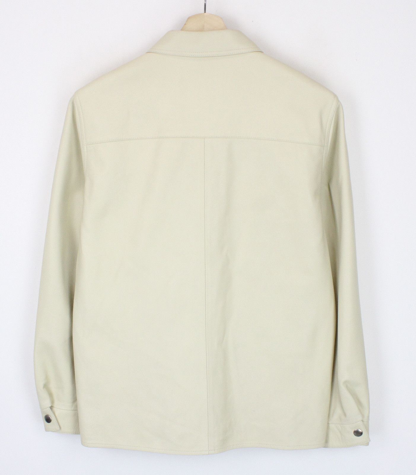 Sandro SANDRO Ares Jacket Men SMALL Overshirt Lamb Leather Snap Size US S / EU 44-46 / 1 - 2 Thumbnail