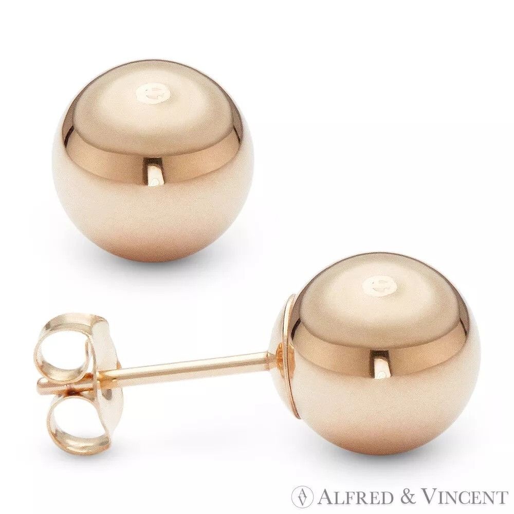 Other 6mm Polished Lightweight Hollow-Ball Bead Stud Earrings Size ONE SIZE - 1 Preview