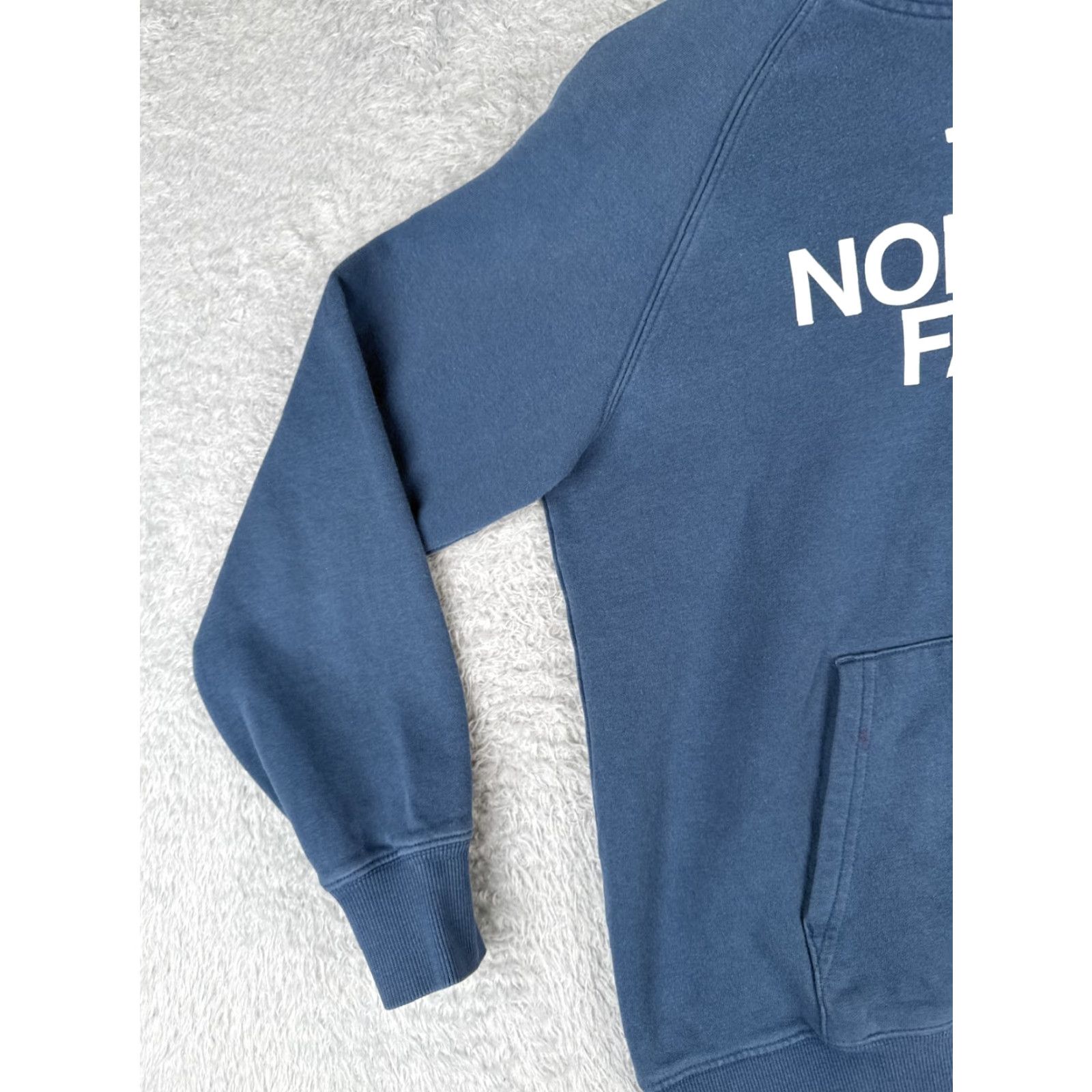 The North Face The North Face Hoodie Womens M Blue Pullover Pockets Logo Crew Neck Sweatshirt Read Me Size M / US 6-8 / IT 42-44 - 3 Thumbnail
