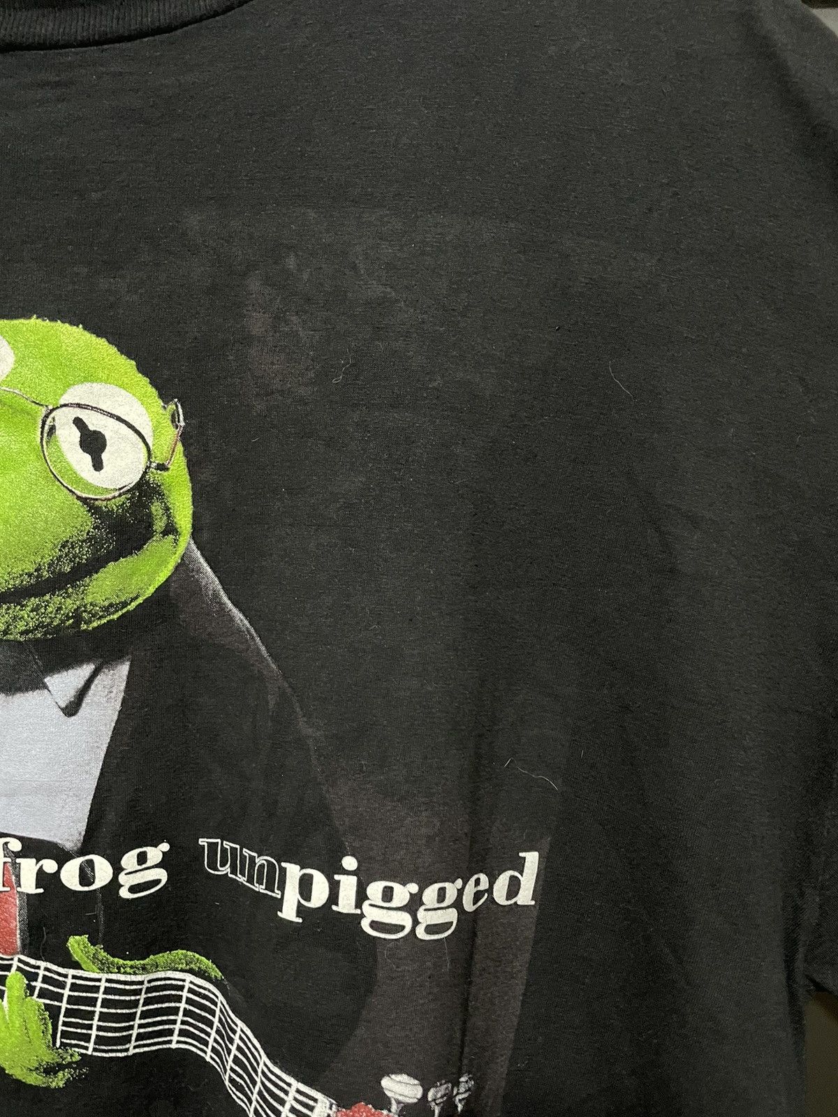 Band Tees × Vintage Vintage 90s Kermit The Frog Unpigged Parody Cartoon Tee Size US XL / EU 56 / 4 - 6 Thumbnail