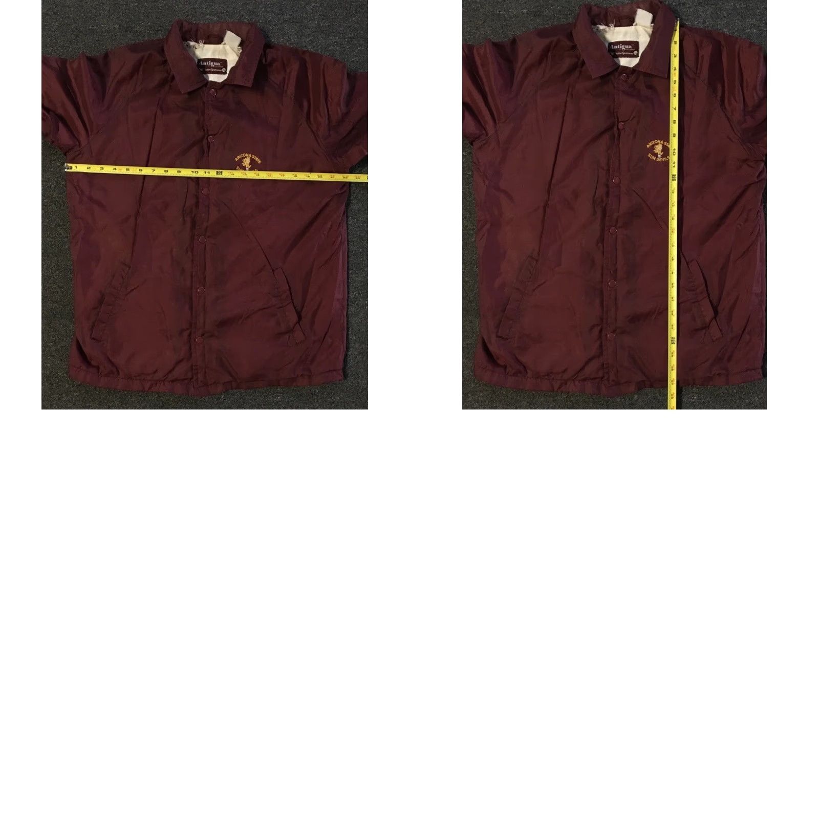 Vintage Vtg 70s ASU Sun Devils Faded Distress Jacket S USA College Track PE Grunge 80s Size US S / EU 44-46 / 1 - 11 Thumbnail