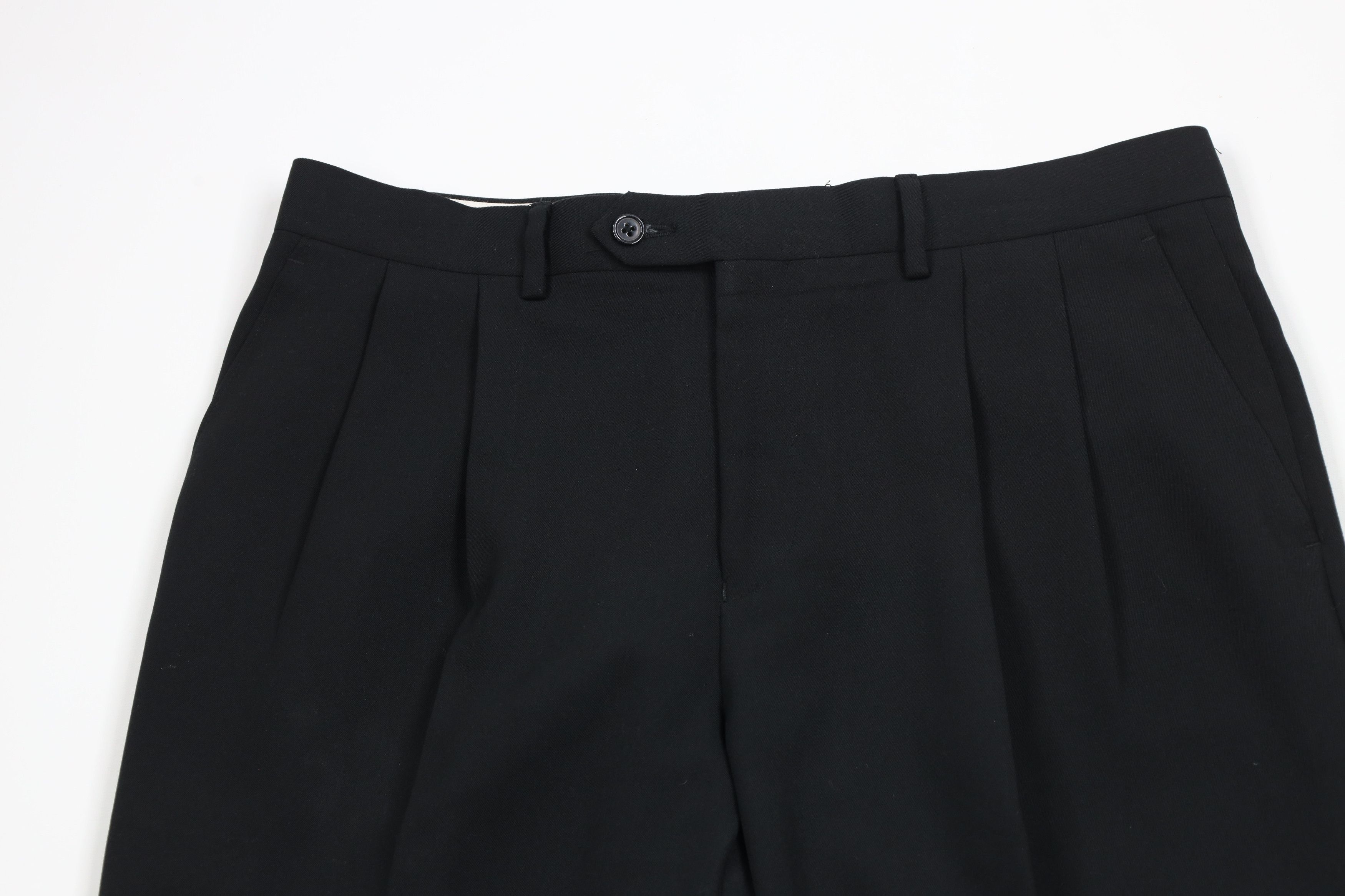 Ralph Lauren × Vintage Vintage Ralph Lauren Wide Leg Chino Pants Trousers Black Size US 34 / EU 50 - 2 Thumbnail