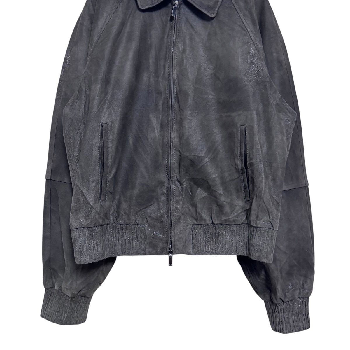Max Mara Max Mara Bomber Leather Jacket Size S / US 4 / IT 40 - 5 Thumbnail