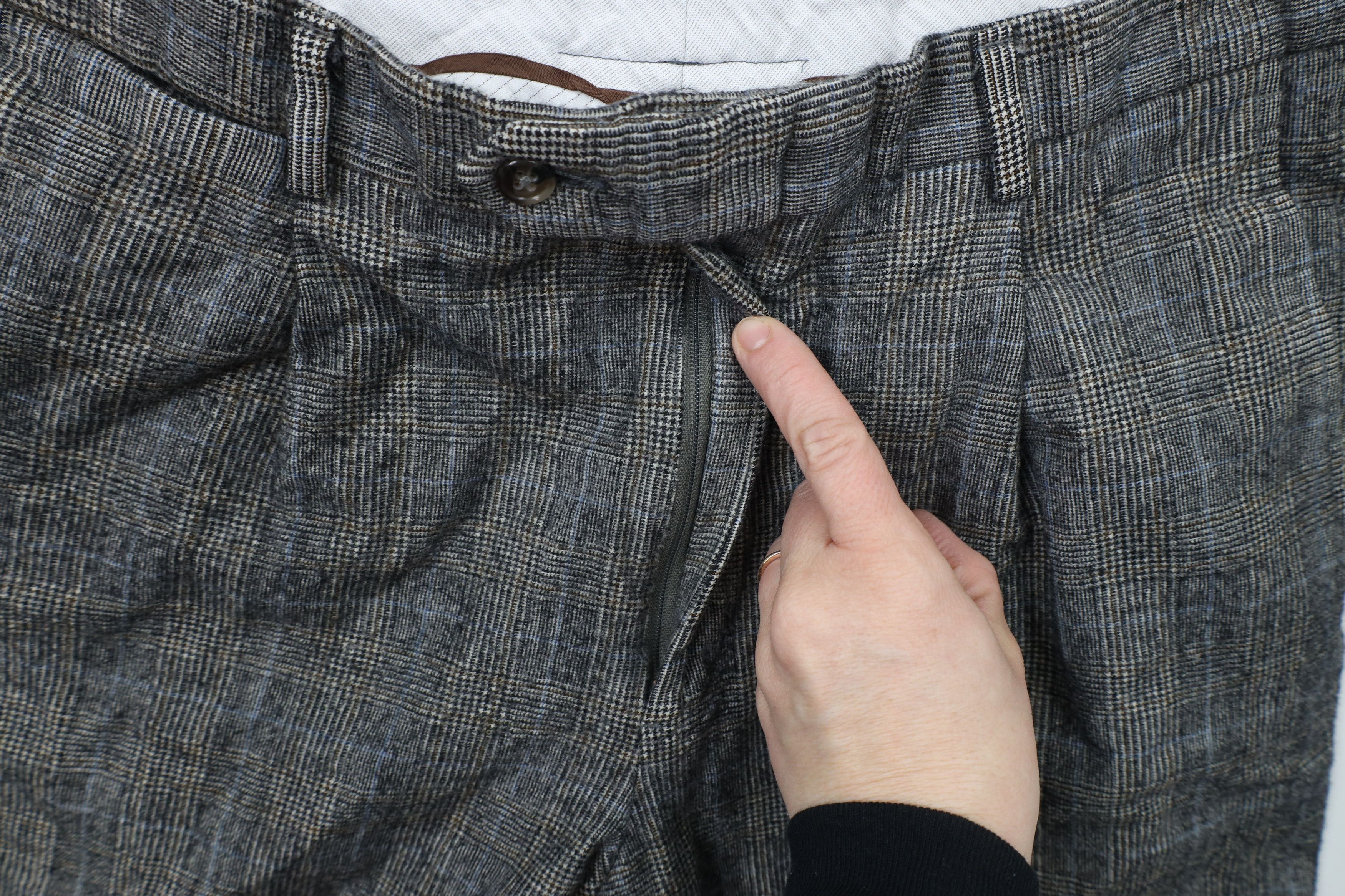 Vintage Vintage 90s Streetwear Wool Pleated Chino Pants Houndstooth Size US 32 / EU 48 - 5 Thumbnail
