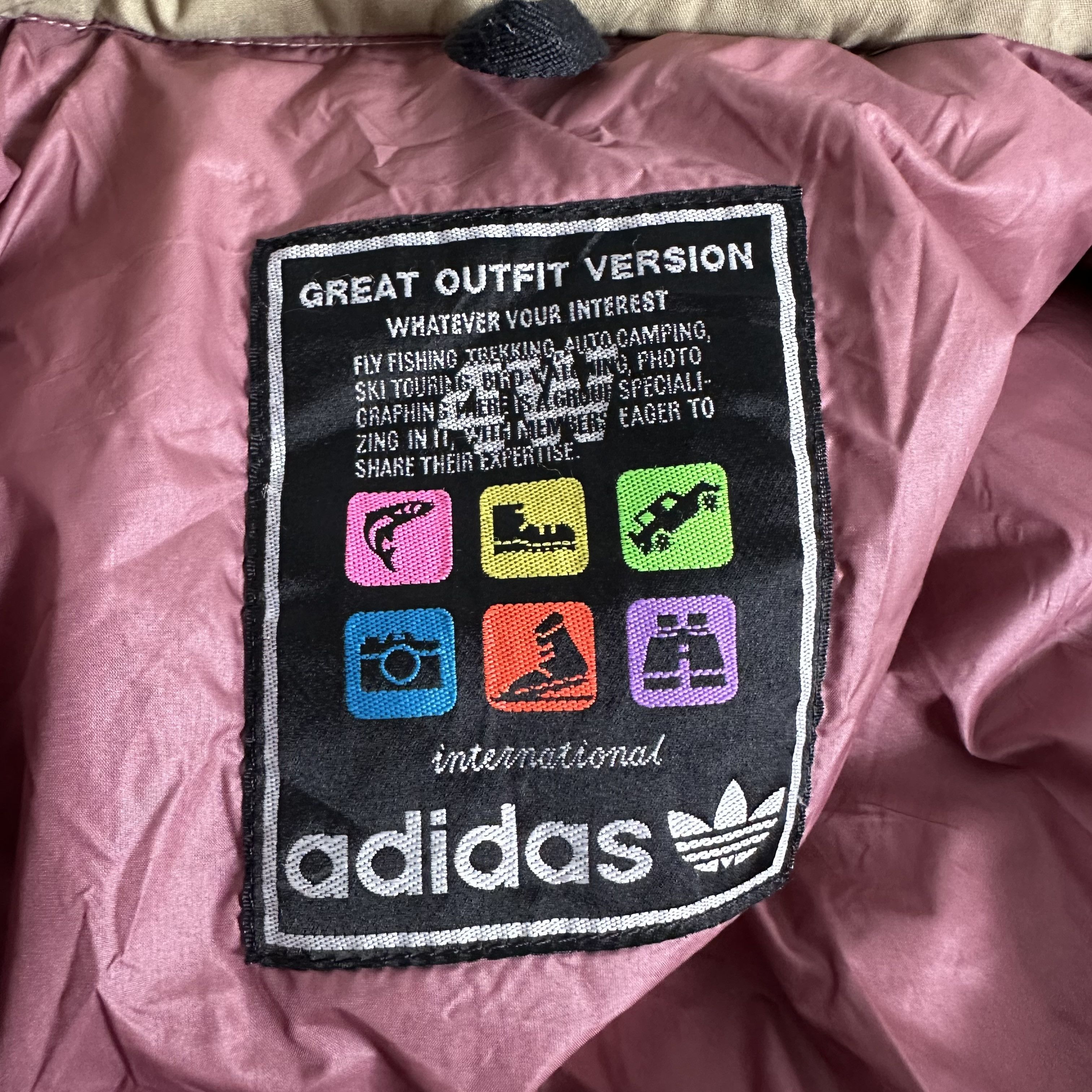 Adidas 🔥RARE🔥Vintage Adidas International Puffer Bomber Jacket Size US L / EU 52-54 / 3 - 7 Thumbnail