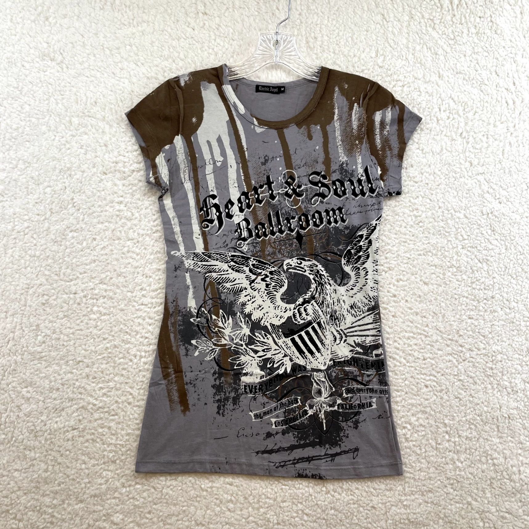 Vintage VINTAGE Electric Angel Shirt M Brown Cyber Grunge Size M / US 6-8 / IT 42-44 - 2 Thumbnail