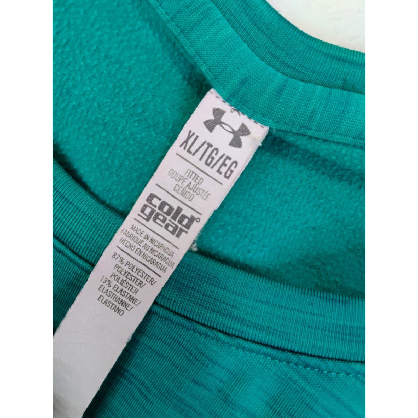 Under Armour Under Armour ColdGear Long Sleeve Shirt Womens Small Green Running & Jogging Pullover Modern Activewear Size S / US 4 / IT 40 - 4 Thumbnail