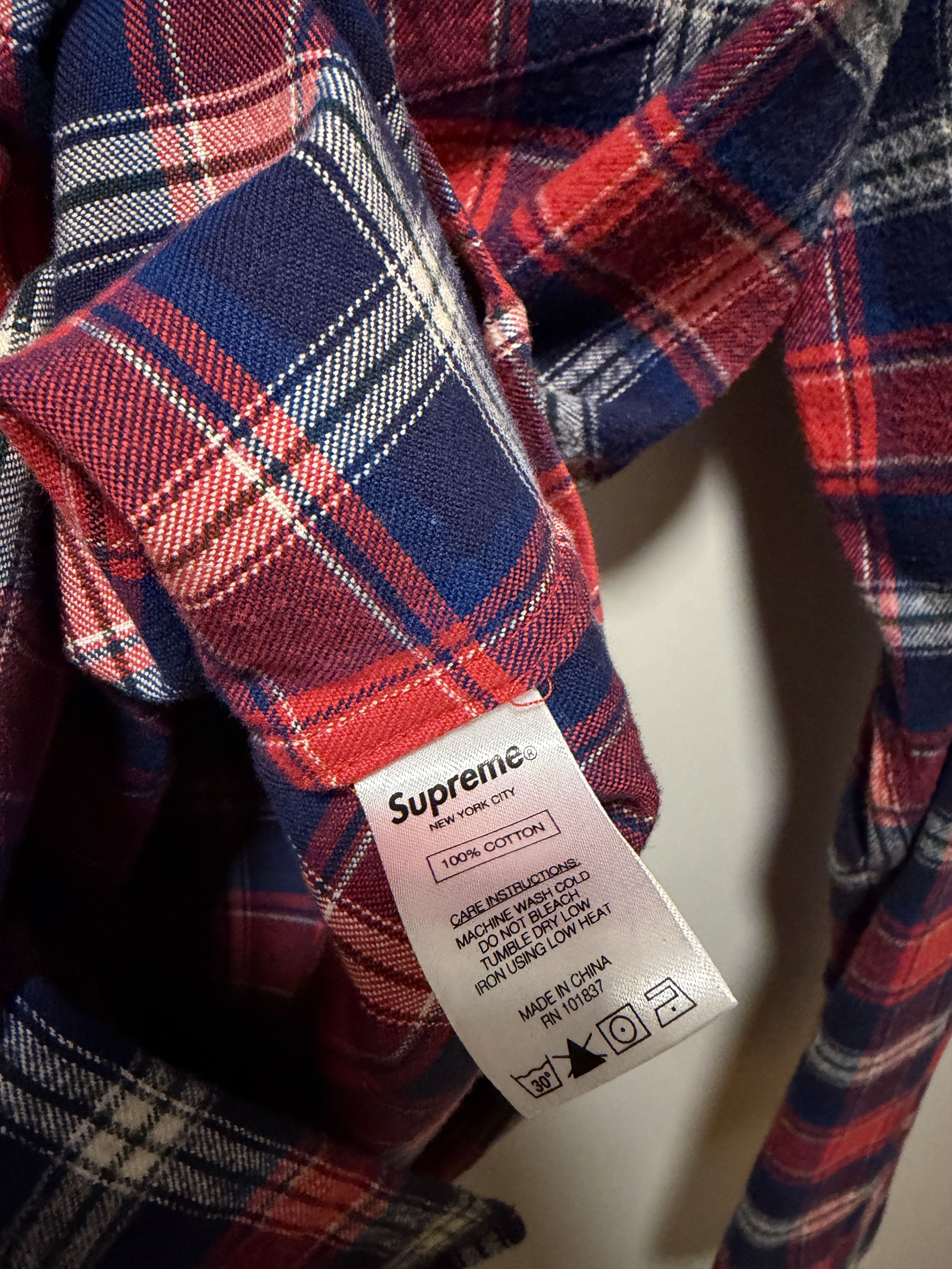 Supreme SUPREME SS14 FLANNEL BUTTON UP Size US L / EU 52-54 / 3 - 4 Thumbnail