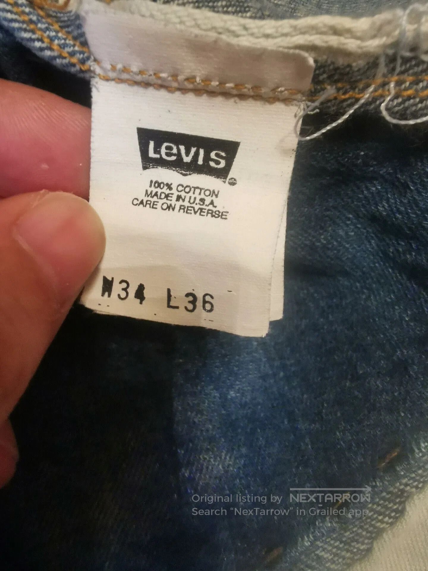 LVC LVC1918 Vintage Denim Jeans. Size US 30 / EU 46 - 7 Thumbnail