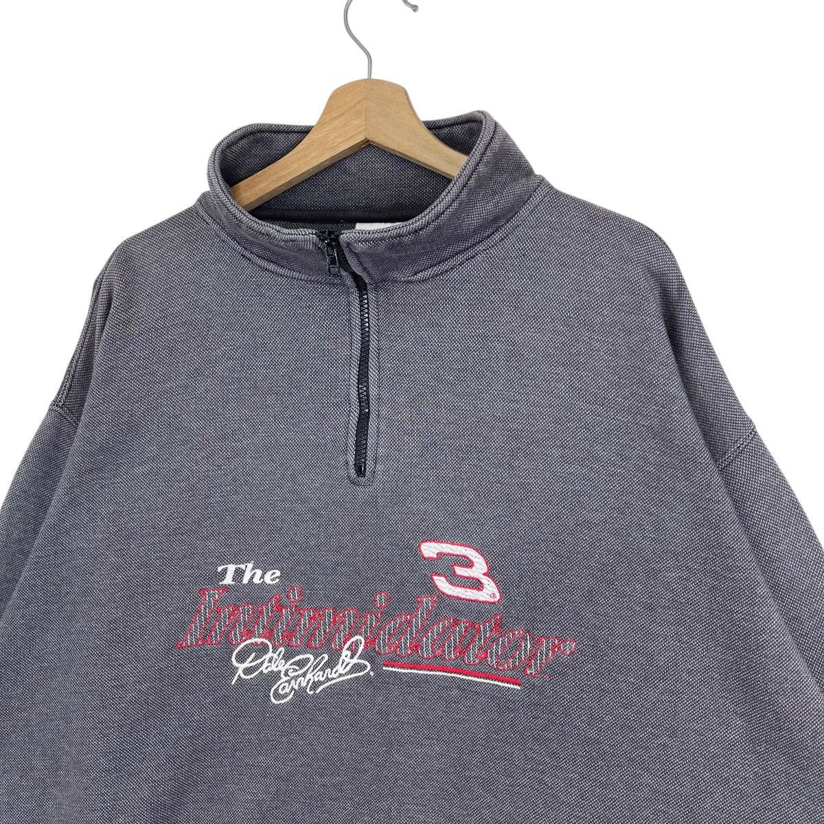 NASCAR × Vintage 90’s NASCAR Dale Earnhardt Half Zip Sweatshirt Size US XXL / EU 58 / 5 - 4 Thumbnail