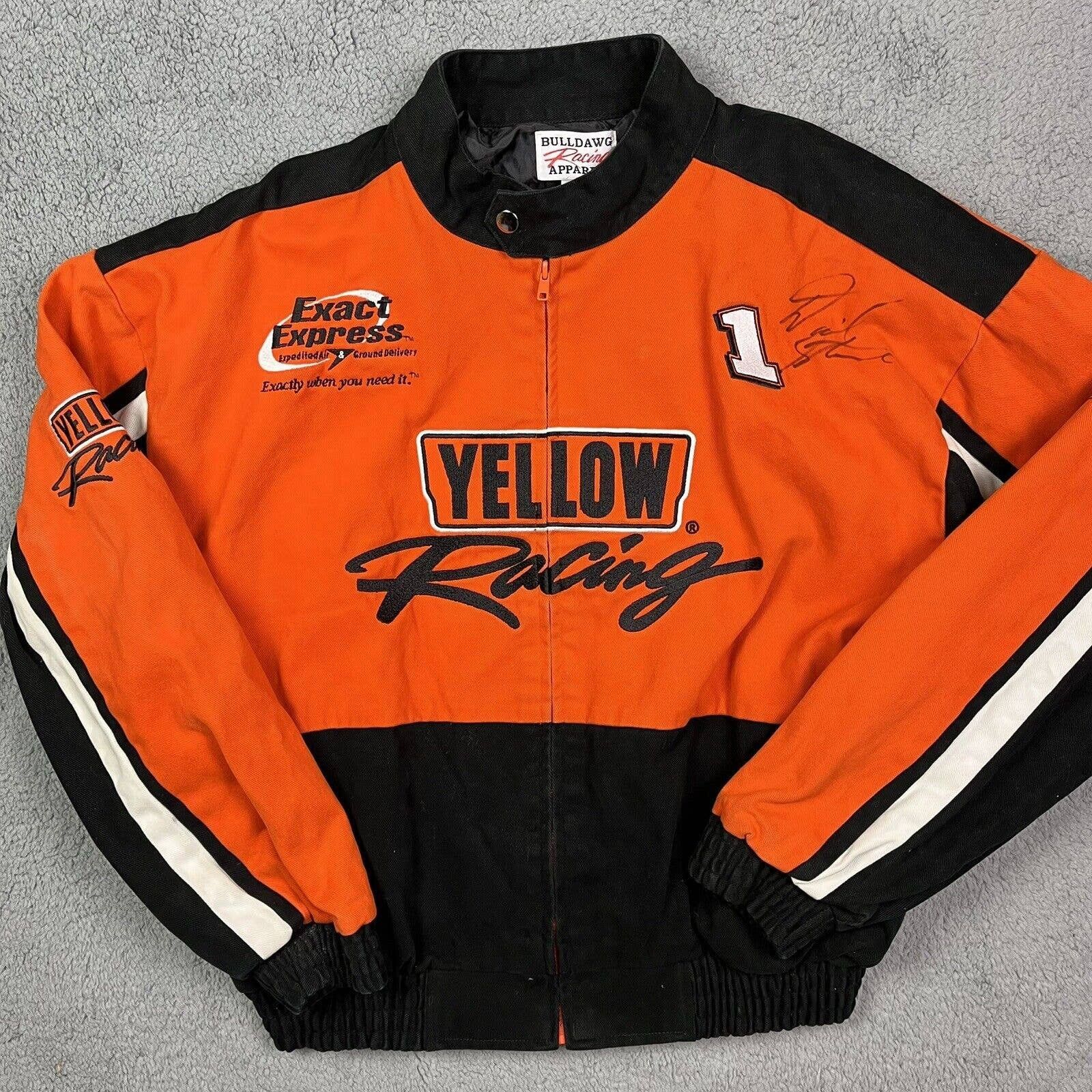 Other Jimmy Spencer #1 Yellow Racing Race Jacket NASCAR Car Coat | Grailed