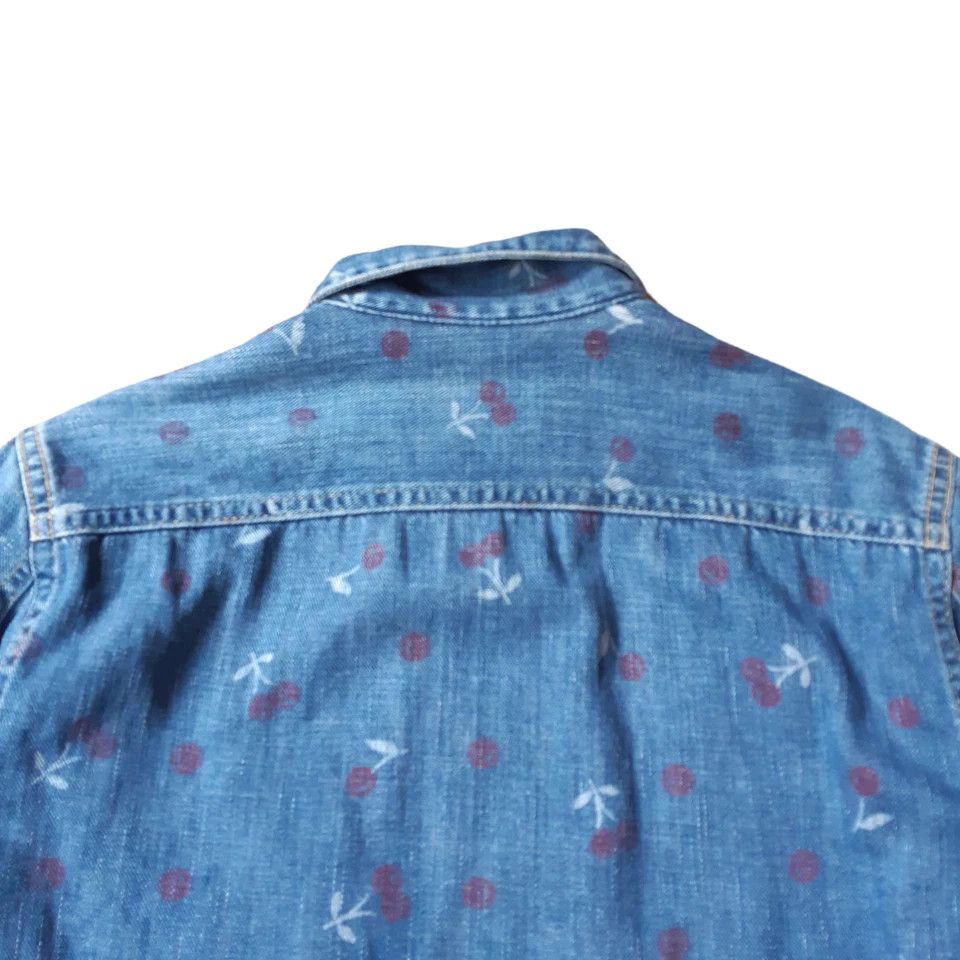 Hysteric Glamour Hysteric Glamour Cherry Print Denim Jacket Cinch Back Size S / US 4 / IT 40 - 8 Thumbnail