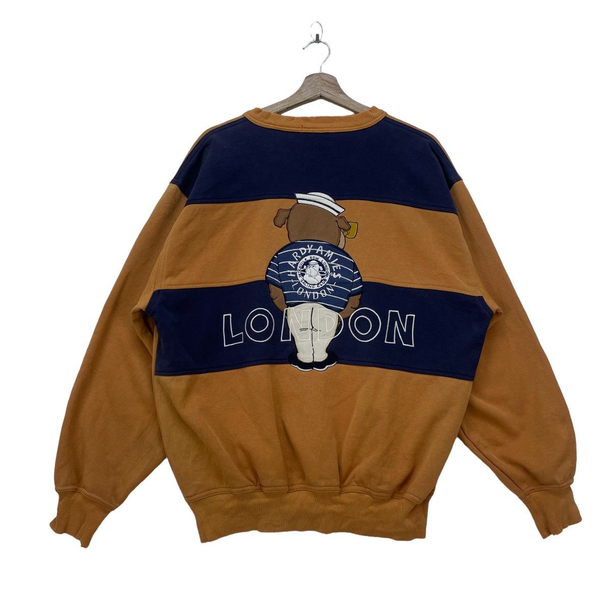 Vintage 💥Vintage Distressed Hardy Amies Embroidery Big Logo Size US L / EU 52-54 / 3 - 1 Thumbnail