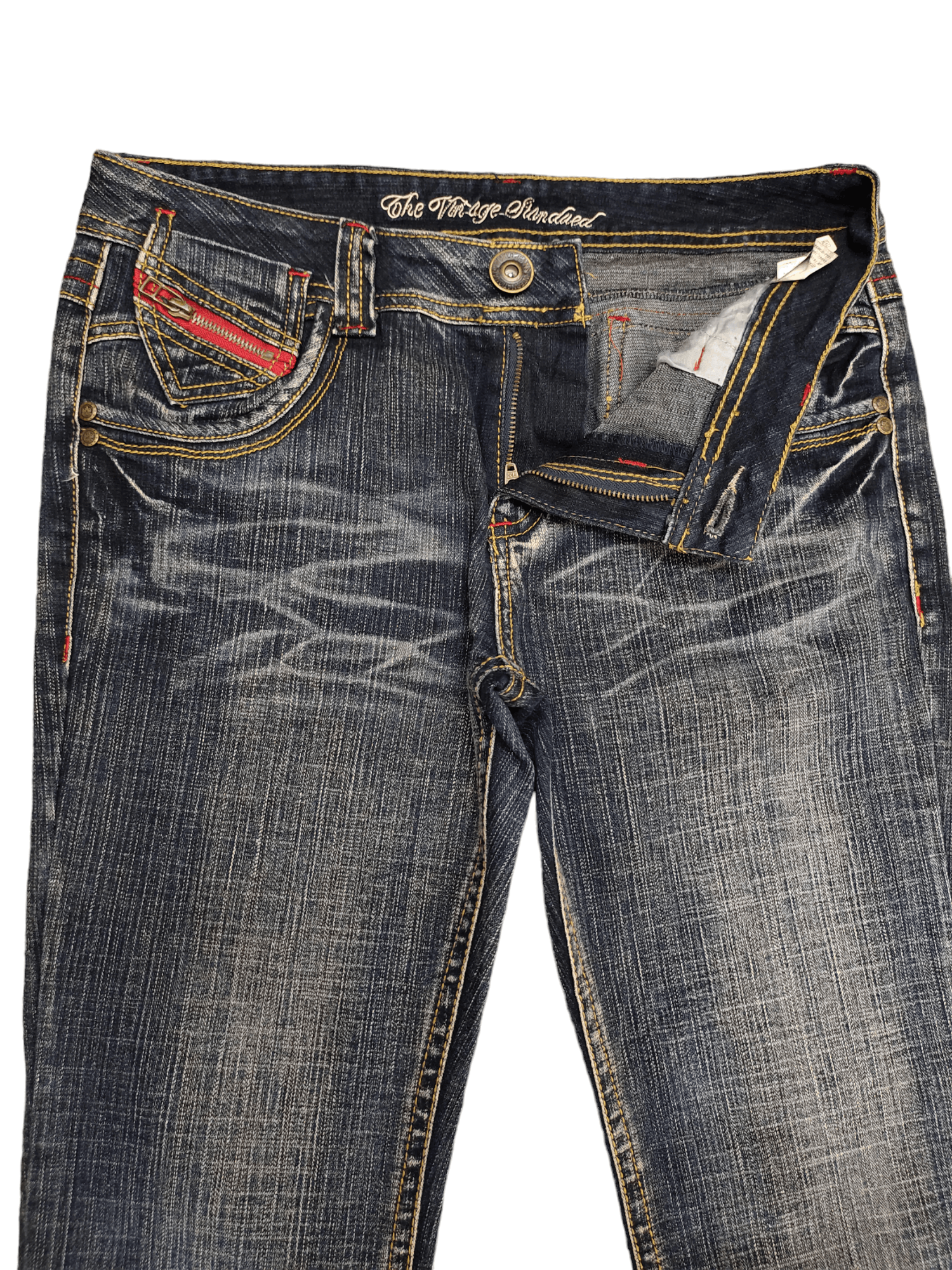 Hysteric Glamour × Undercover Flare Jeans The Vintage Faded Low Rise Boot Cut Y2k Goa lgb Size US 31 - 10 Thumbnail