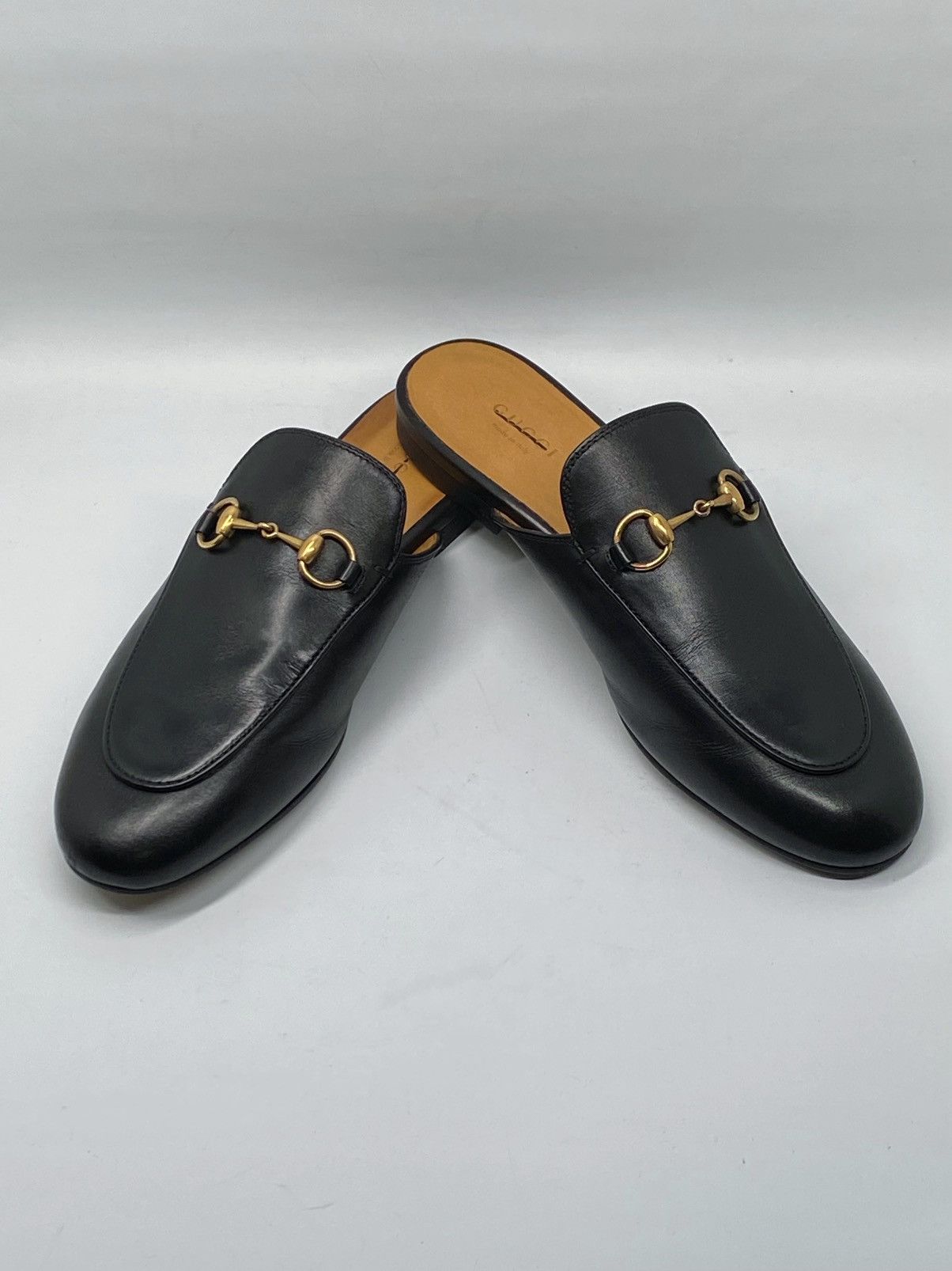 Gucci Gucci Princetown Leather Mules size 37.5 Size US 7.5 / IT 37.5 - 3 Thumbnail