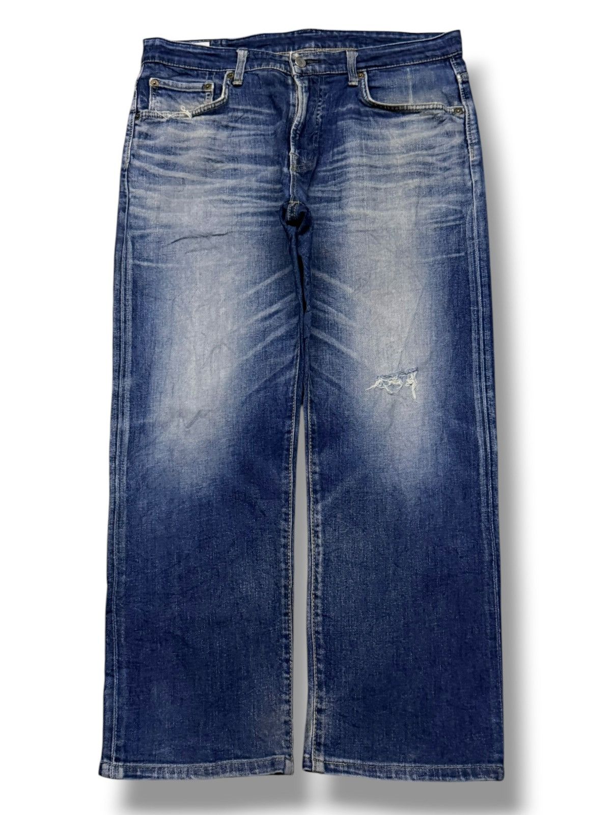 Edwin Vintage Edwin E504R Japan Denim Jeans | Relaxed Straight W34 Size US 34 / EU 50 - 2 Thumbnail