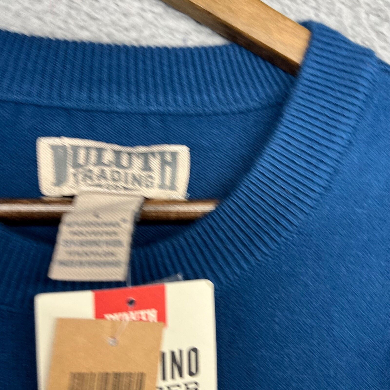 Duluth Trading Company Duluth Trading Co Sweater Men's Large Blue Coolmax Wool NEW Size US L / EU 52-54 / 3 - 9 Thumbnail