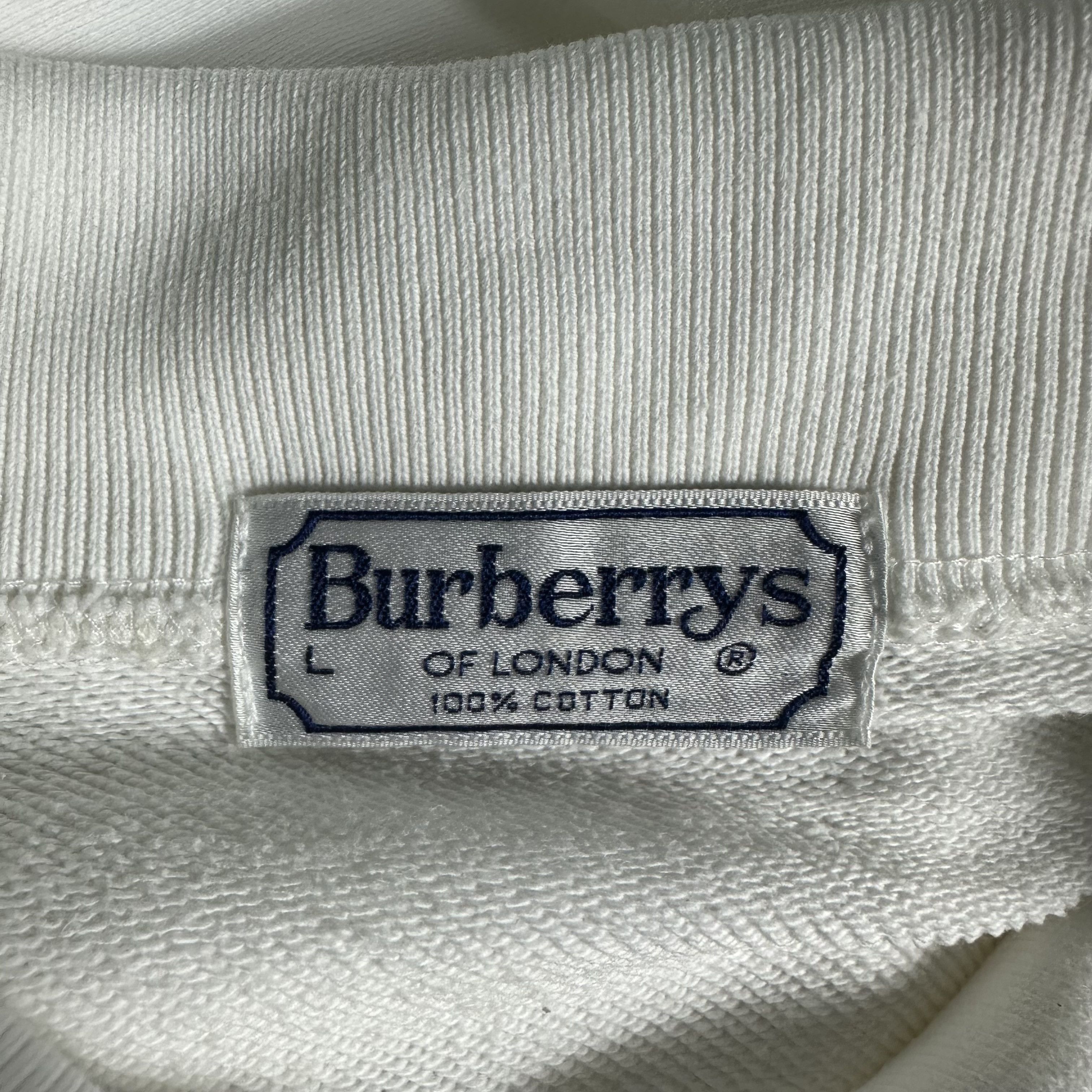 Burberry 🔥RARE🔥Vintage 90s Burberrys Embroidery L/S Polo Sweatshirt Size US L / EU 52-54 / 3 - 5 Thumbnail