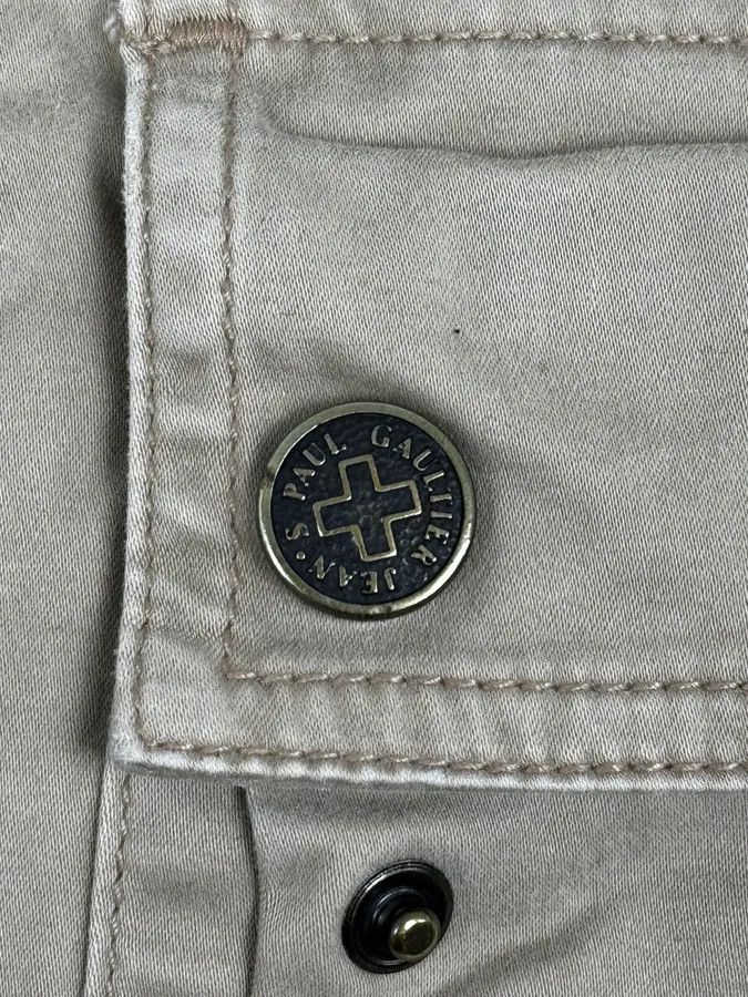 Jean Paul Gaultier 2000s Jean Paul Gaultier Beige Multi Pockets Cargo Aviator Velvet Pants Size US 30 / EU 46 - 11 Thumbnail