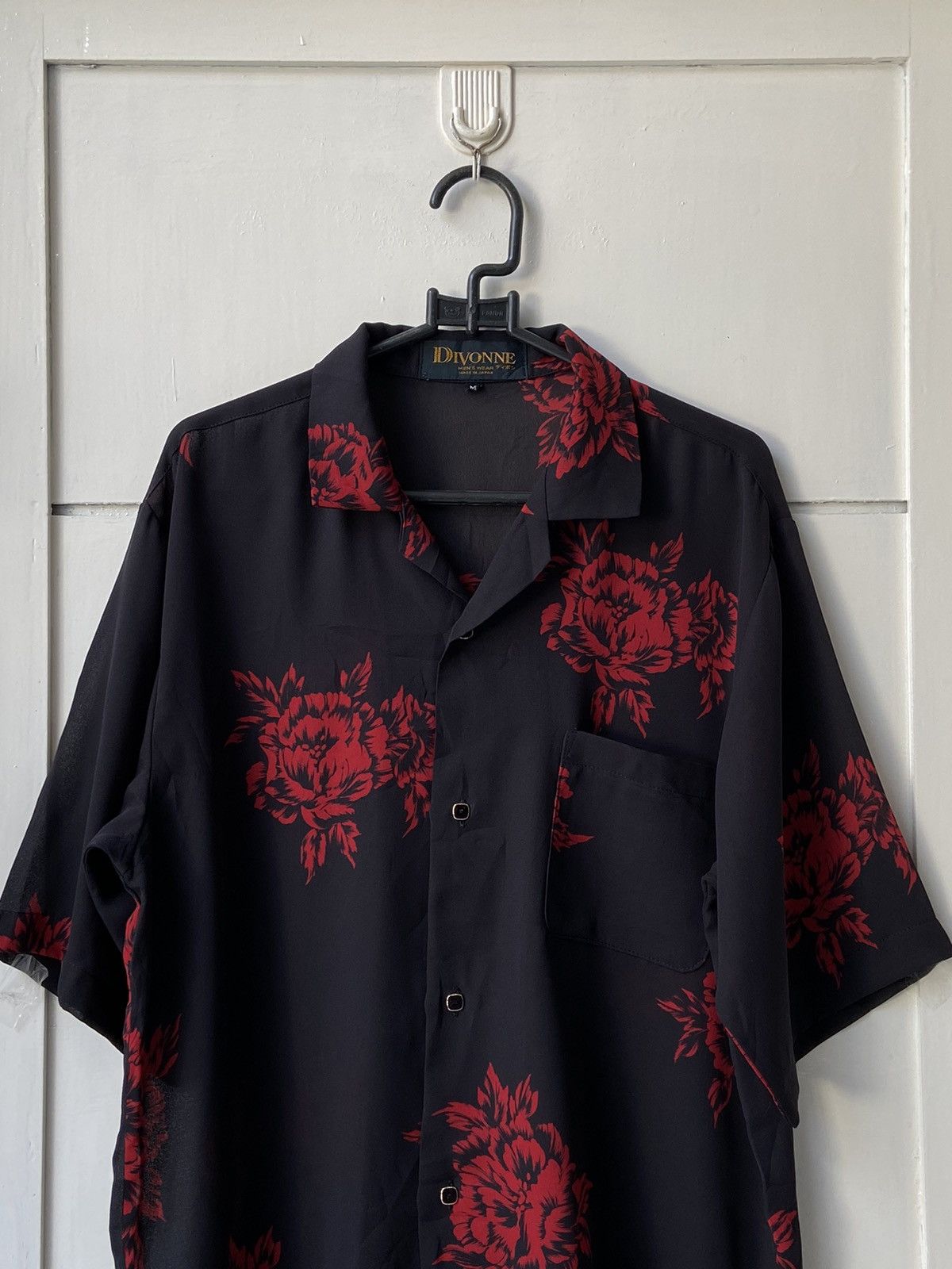 Designer × Japanese Brand DIVONNE Black Motive Shirt Size US S / EU 44-46 / 1 - 2 Thumbnail