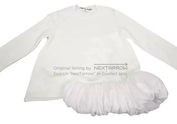 Comme des Garcons Comme Des Garcons White retro cloud edge sweater Size S / US 4 / IT 40 - 6 Thumbnail
