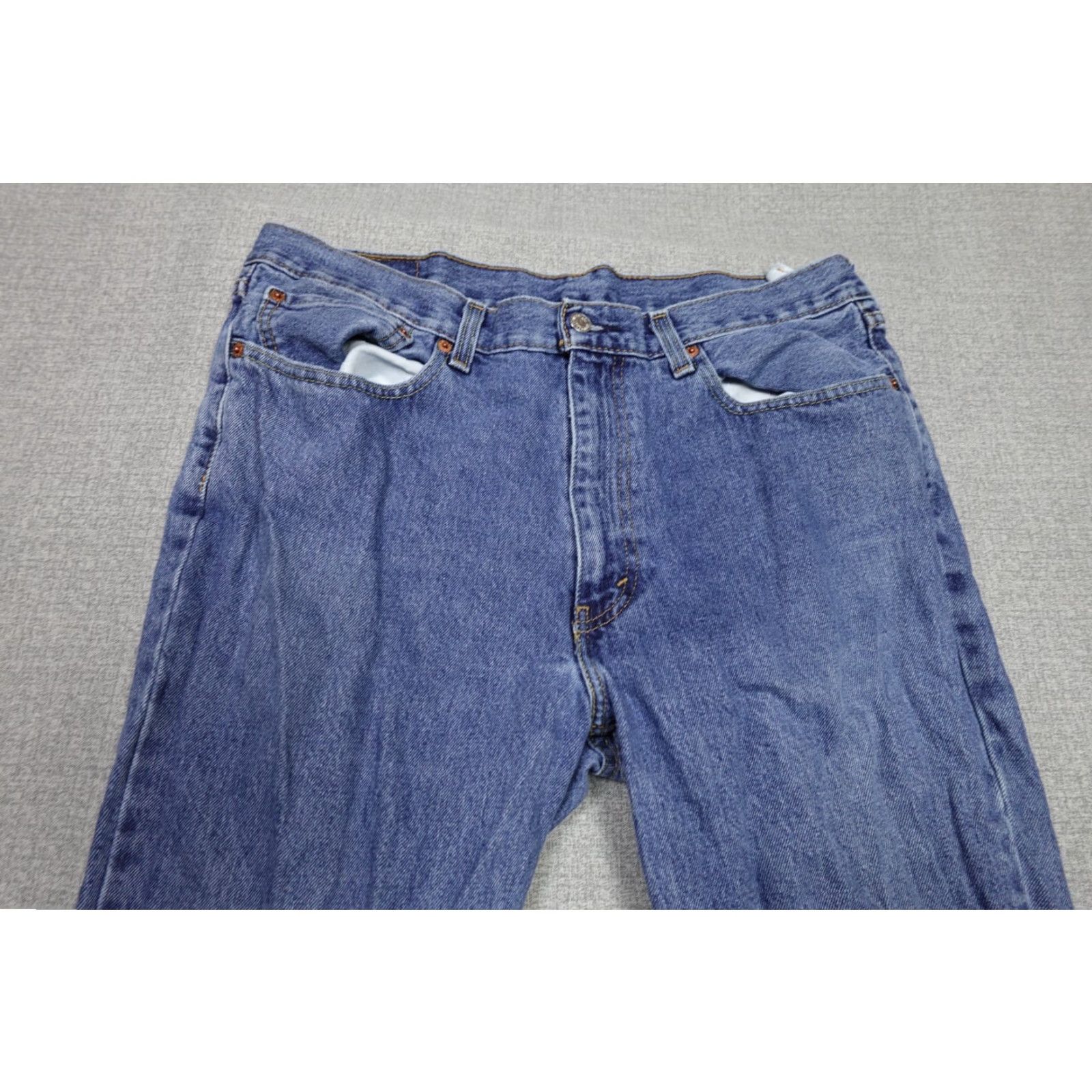 Levi's Levi's 550 Jeans Mens 36x30 Blue Relaxed Fit Light Wash Western Cowboy Rancher Jeans Size US 36 / EU 52 - 2 Thumbnail