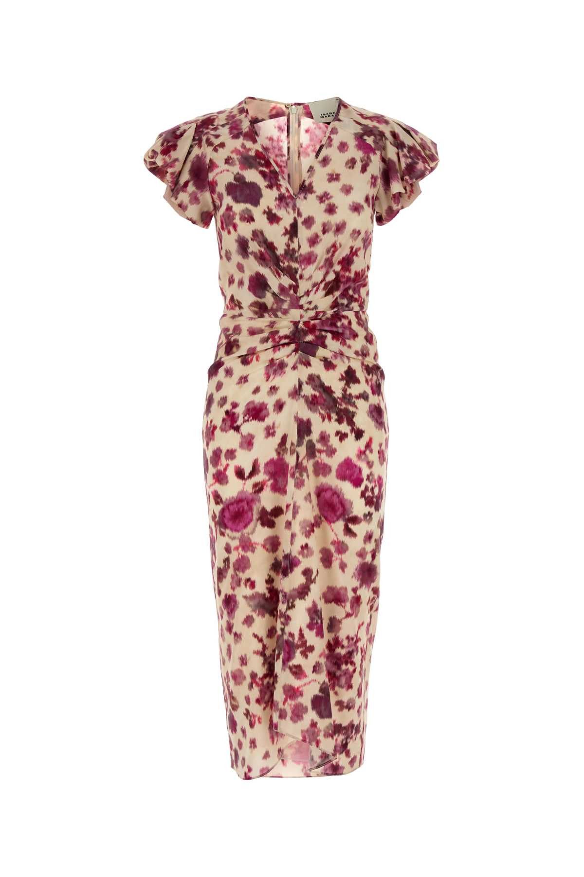 Isabel Marant Printed Stretch Silk Terenae Dress Size M / US 6-8 / IT 42-44 - 1 Thumbnail
