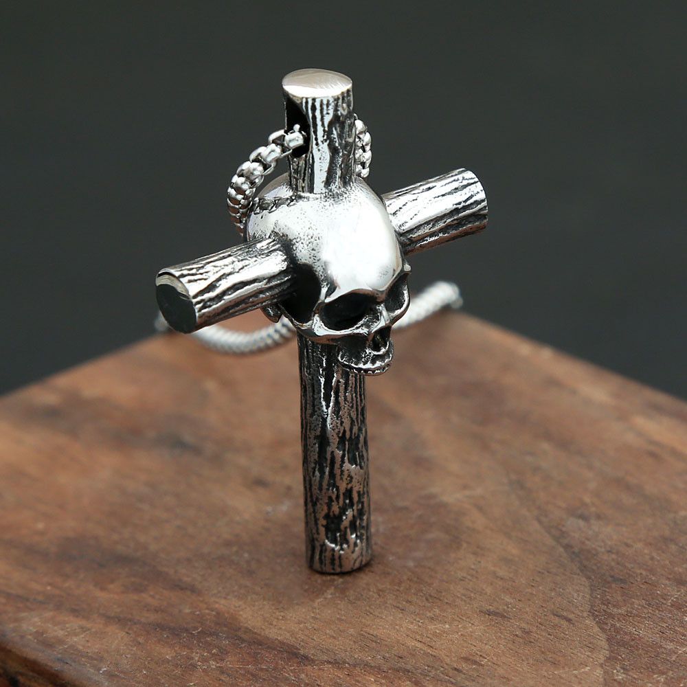 Japanese Brand Skull Cross Necklace Size ONE SIZE - 3 Thumbnail