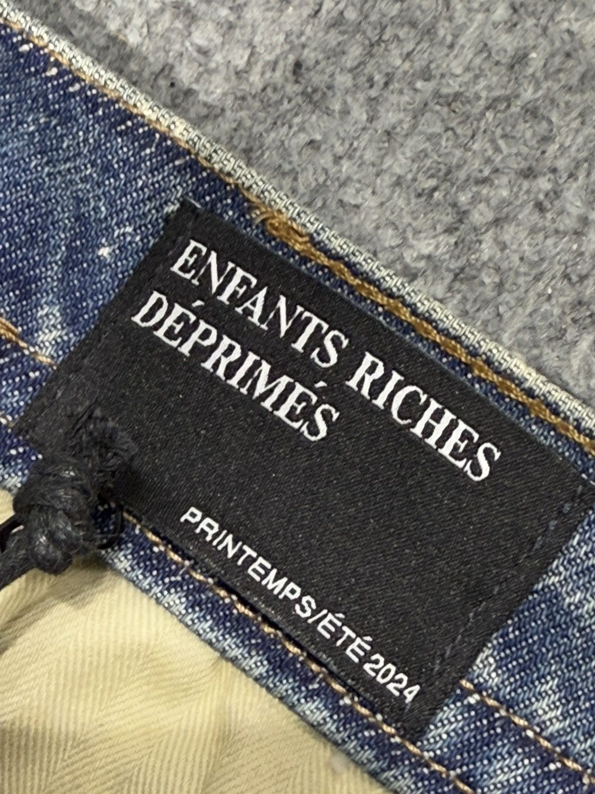 Enfants Riches Deprimes ERD - Hit & Run Straight- Appliquéd Distressed Jeans Size US 34 / EU 50 - 7 Thumbnail