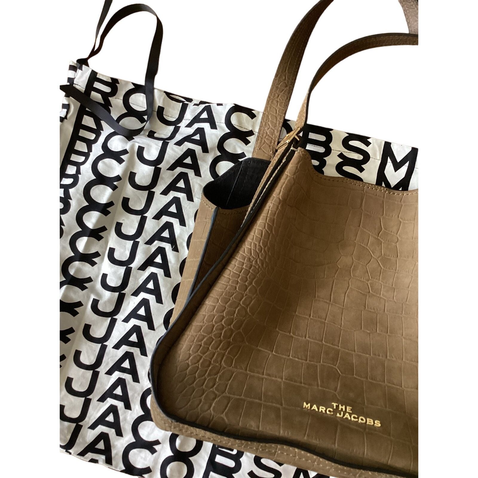 Marc Jacobs MARC JACOBS The Director Tote Shoulder Bag Crocodile Taupe Size ONE SIZE - 18 Thumbnail