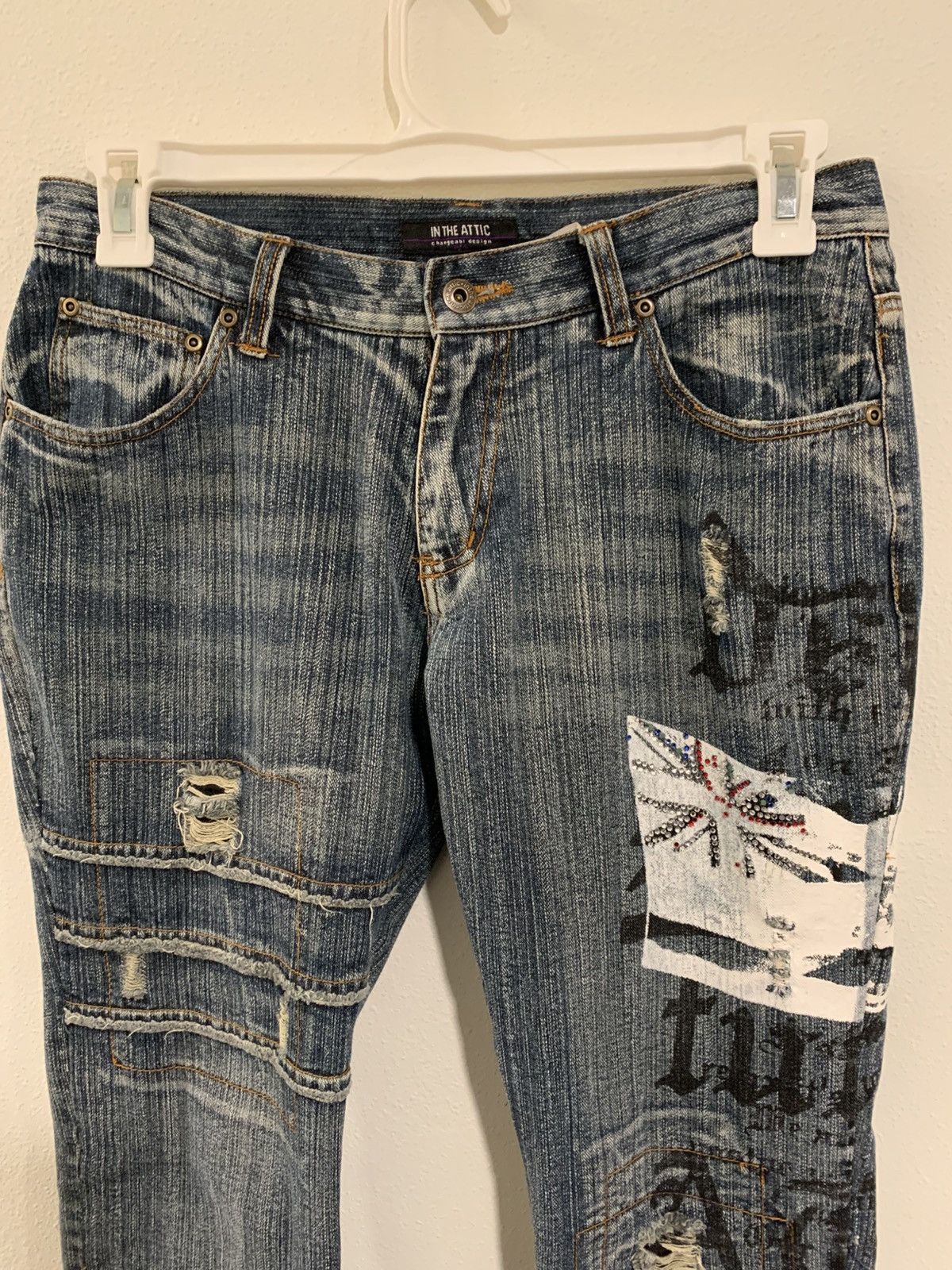 In The Attic In The Attic Poem Distressed Denim Size US 31 - 5 Thumbnail