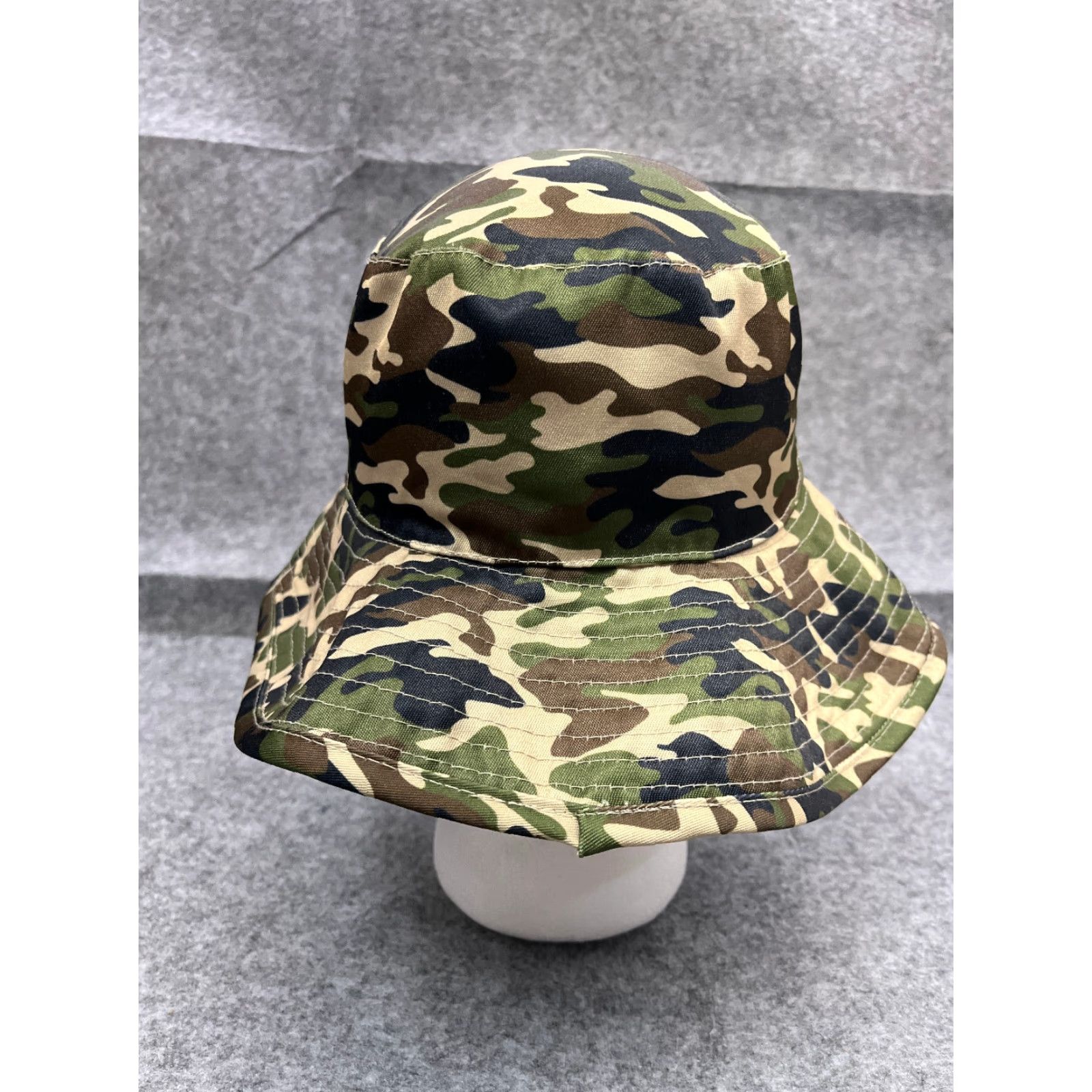 Walmart Walmart Bucket Hat Adult One Size Green Camo 100% Polyester Hike Camp Camouflage Hat Men One Size Green Summer Spring Fall Hiking Logo Camp Gear Mens Size ONE SIZE - 6 Thumbnail
