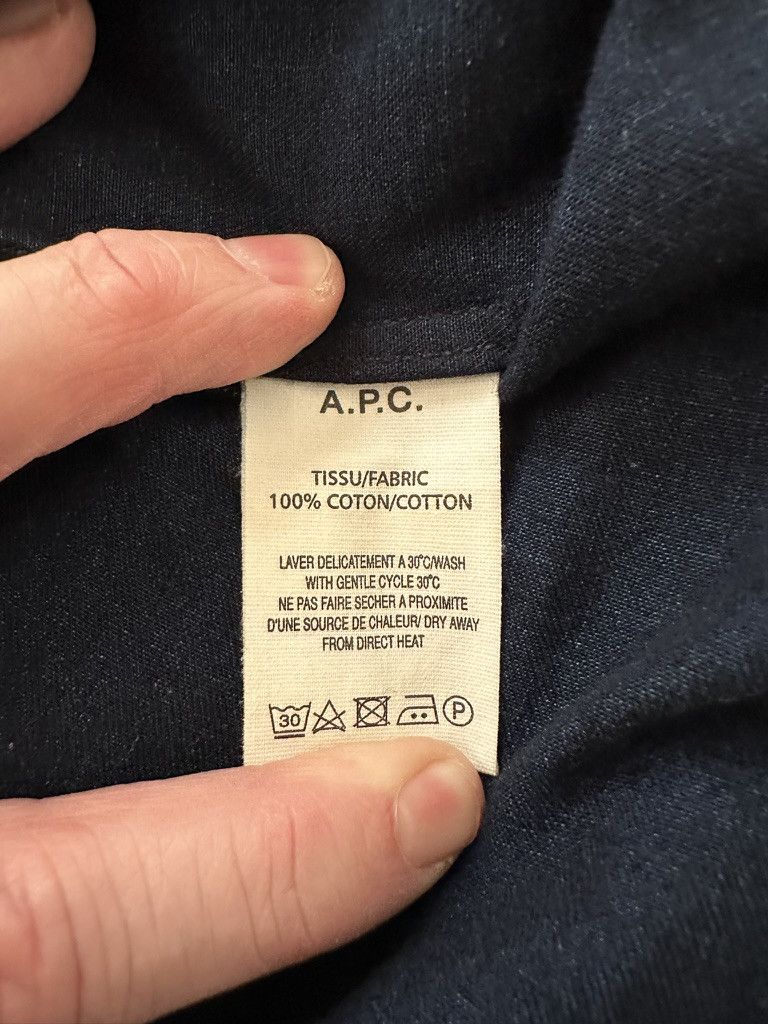A.P.C. A.P.C. Navy Button-Down Shirt Size US S / EU 44-46 / 1 - 7 Thumbnail