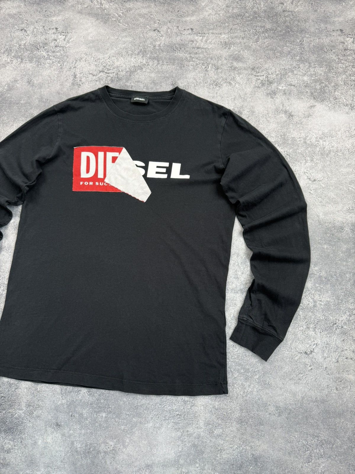 Diesel Vintage Diesel Y2K Long Sleeve Big Logo Hype Avant Garde Size US S / EU 44-46 / 1 - 5 Thumbnail