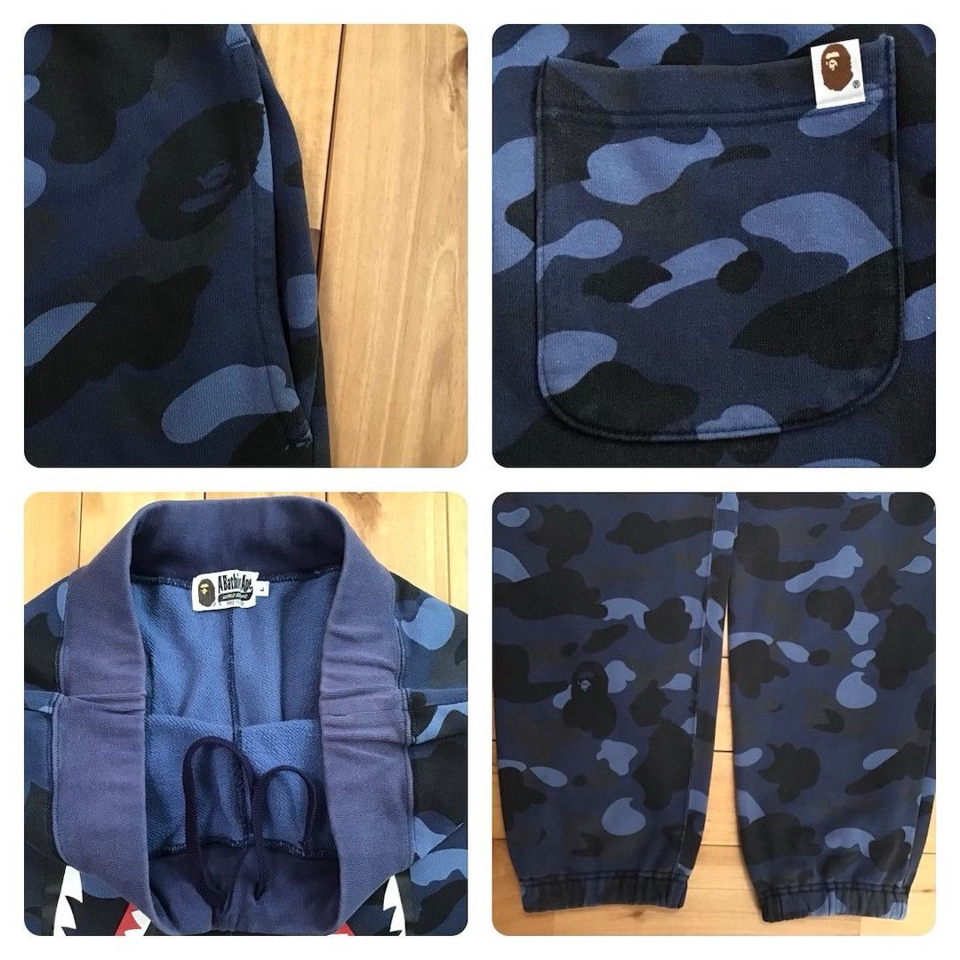 Bape BAPE Blue camo WGM shark sweat pants a bathing ape ★size L Size US 34 / EU 50 - 6 Thumbnail