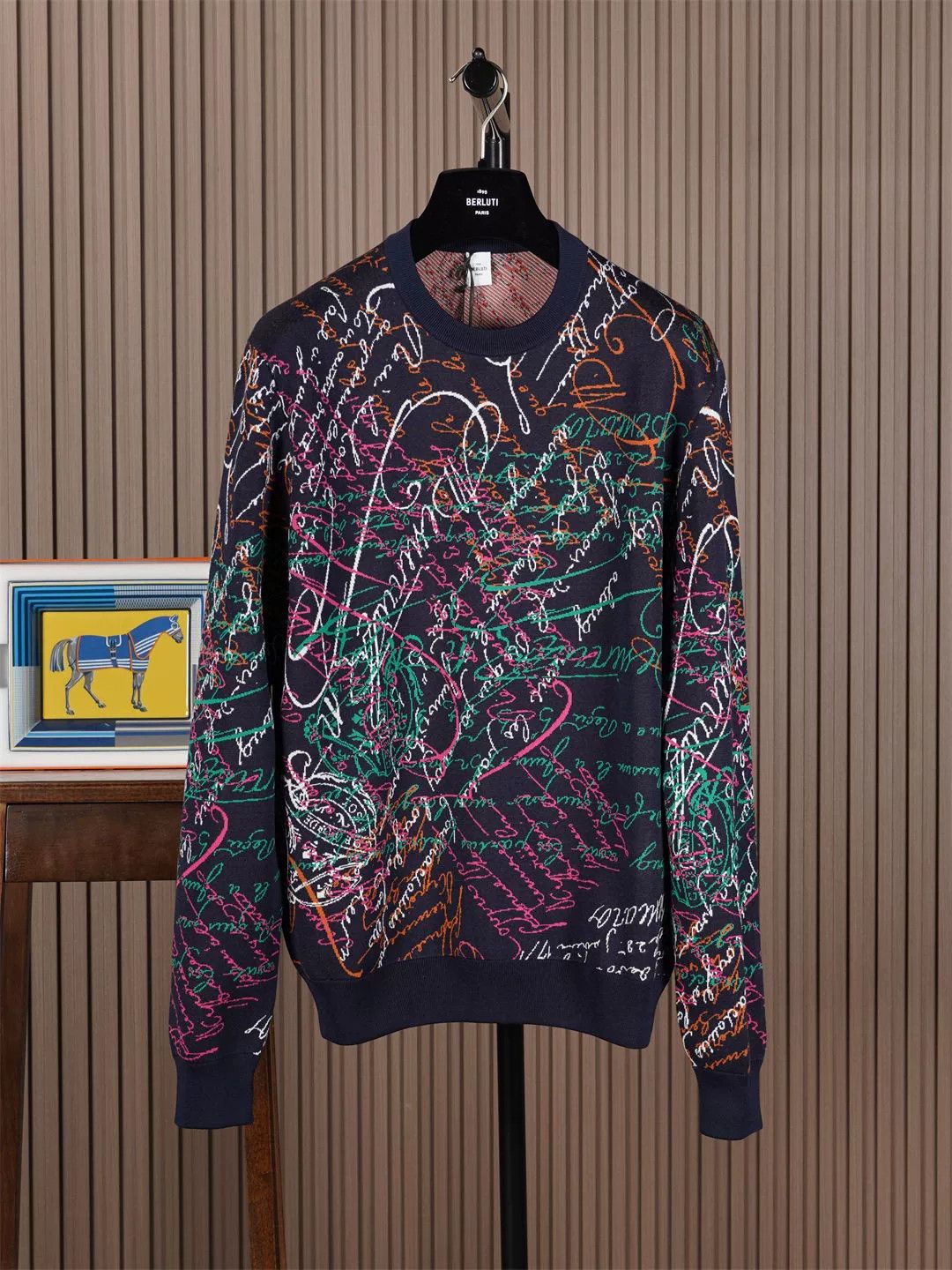 Berluti Berluti Love Letter Pullover Sweater Size US M / EU 48-50 / 2 - 1 Thumbnail