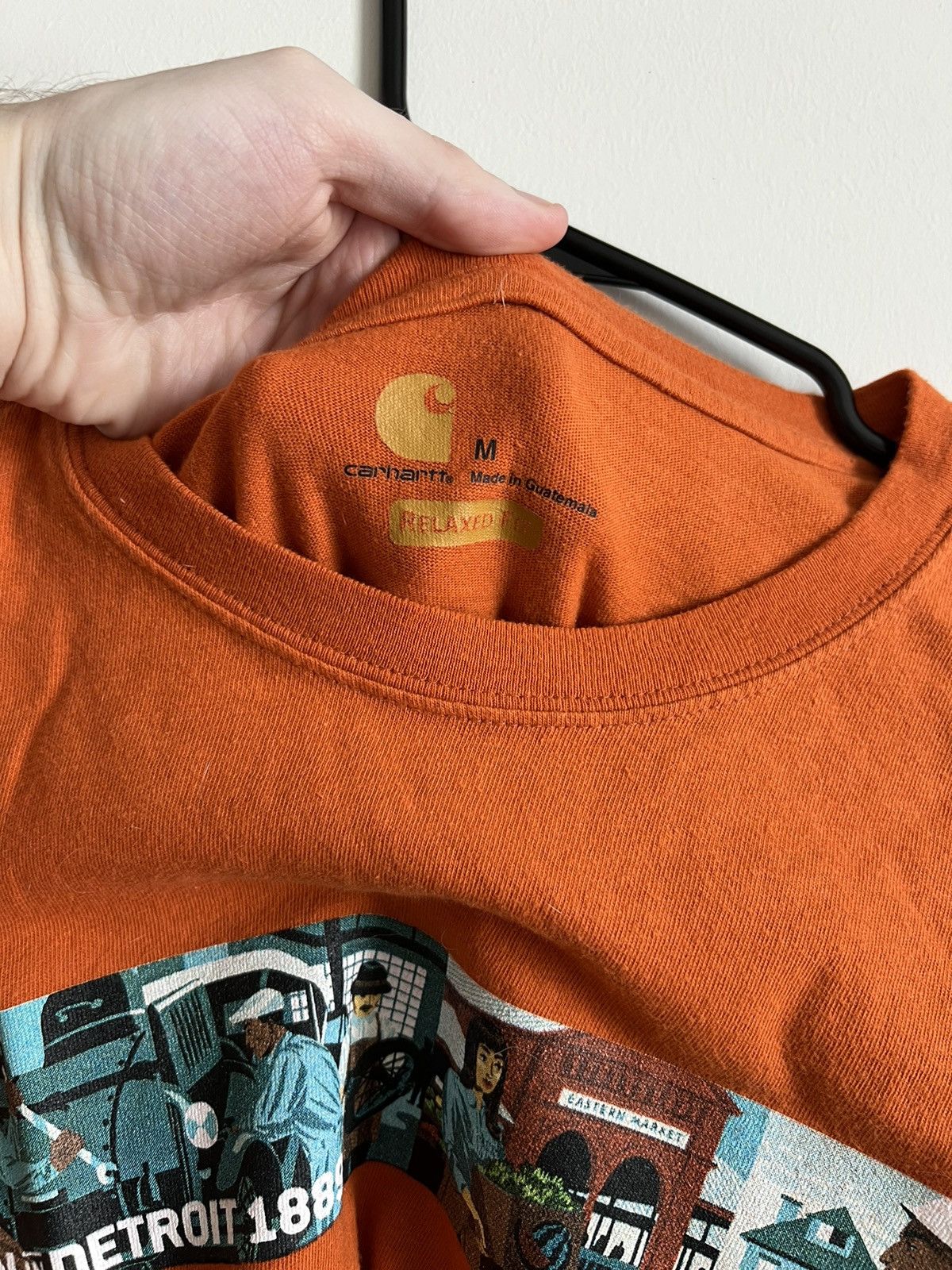 Carhartt × Vintage Vintage 00s Y2K Carhartt Detroit Box Logo Shirt Size US M / EU 48-50 / 2 - 4 Thumbnail