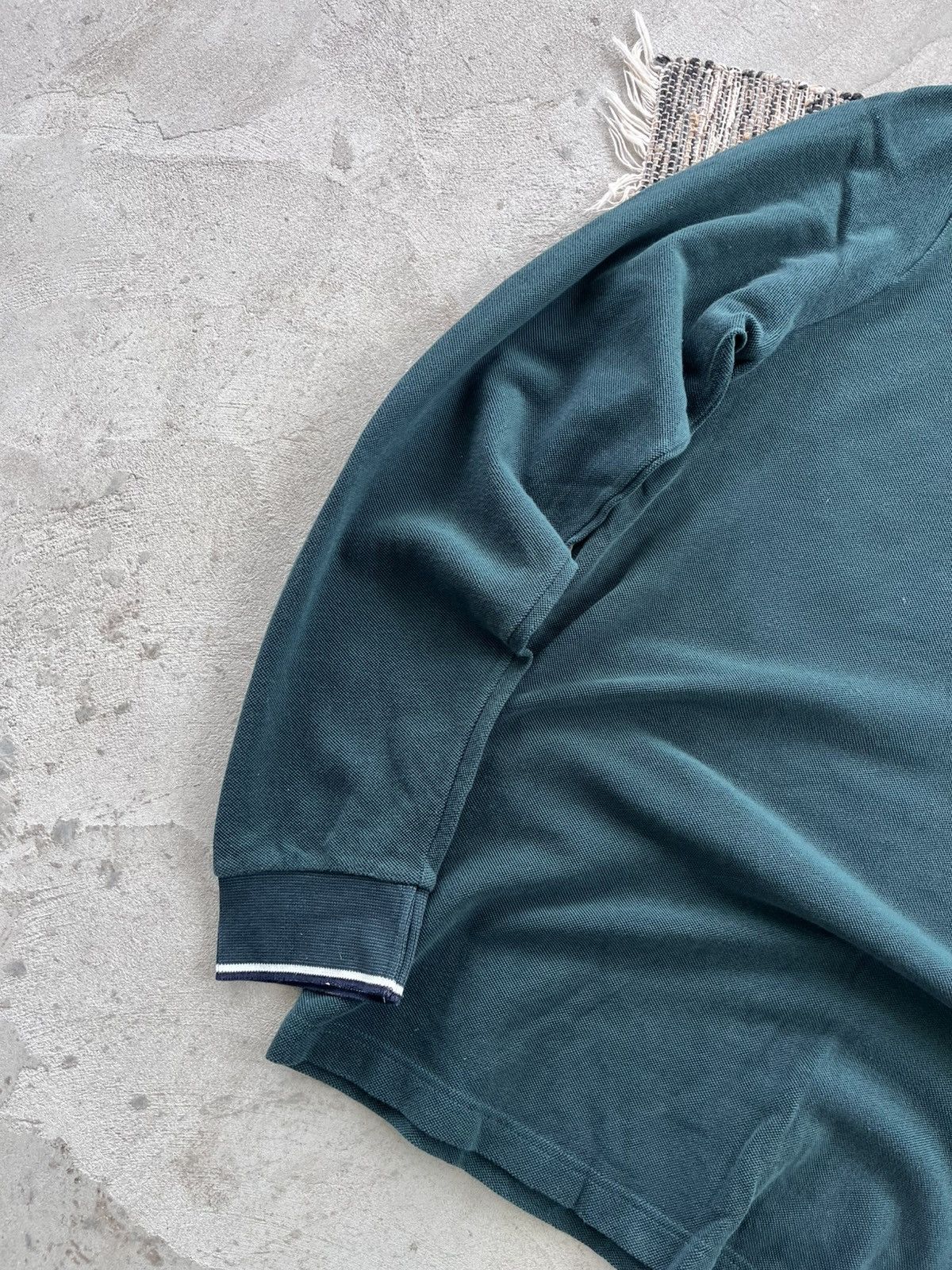 Lacoste Vintage Lacoste Rugby Shirt Green Minimalist Small Logo Y2K Size US XXL / EU 58 / 5 - 2 Thumbnail