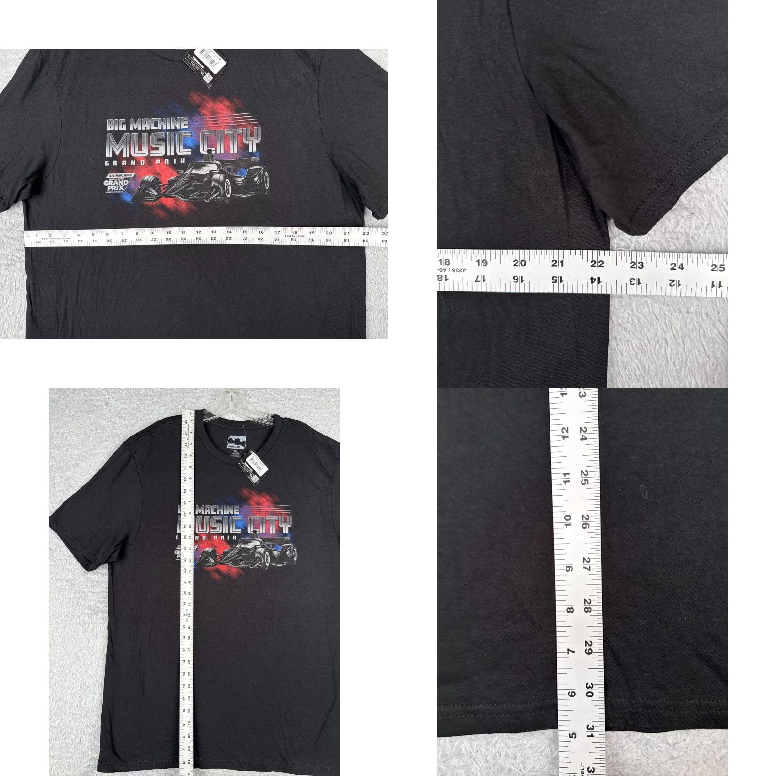 Vintage Nashville Grand Prix Shirt Men Extra Large Black Short Sleeve Crew Neck Indycar Size US XL / EU 56 / 4 - 8 Thumbnail