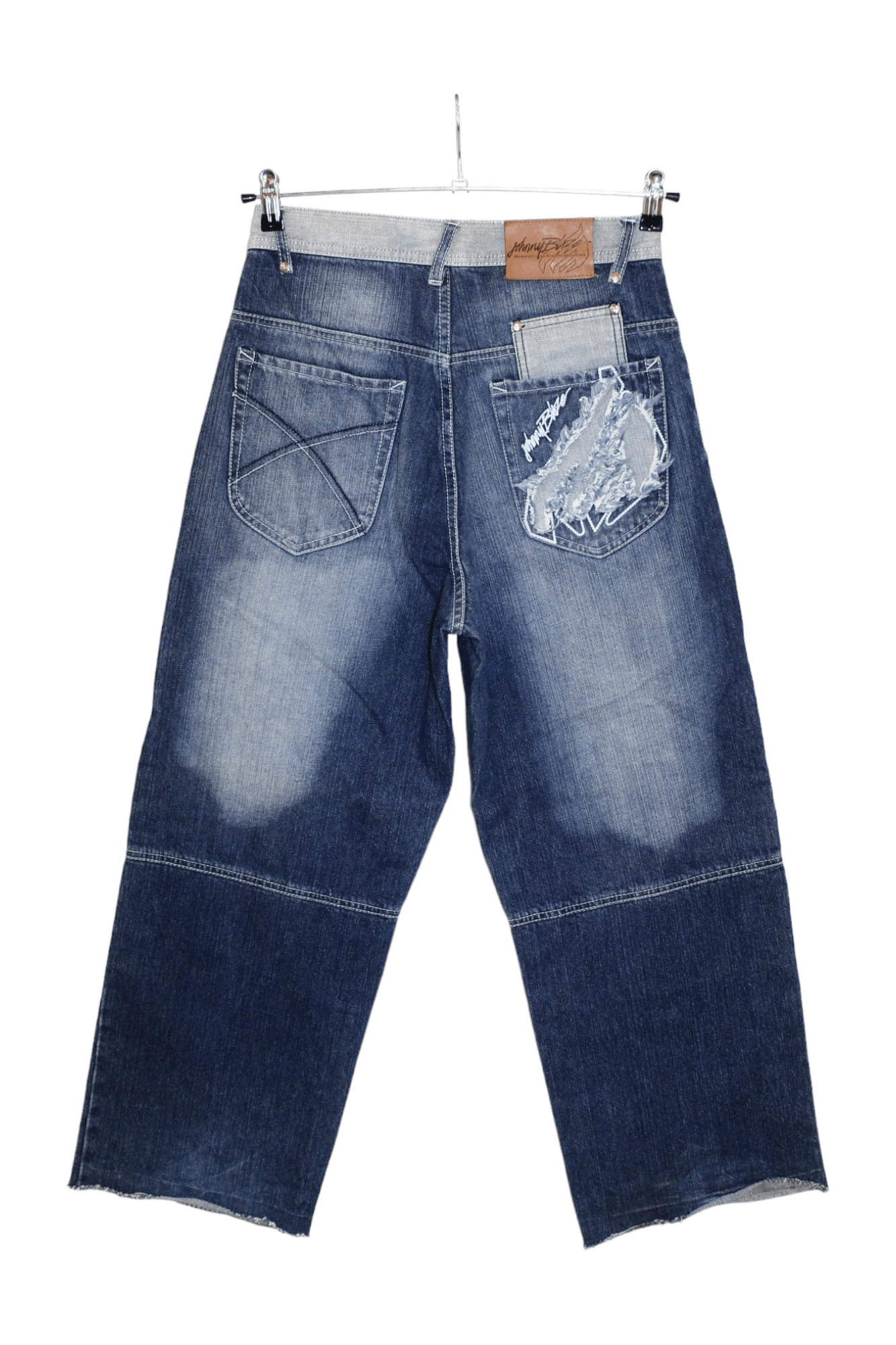 Wu-Tang Clan Johnny Blaze aka Method Man Faded Denim Bootcut Baggy Jeans Size US 30 / EU 46 - 14 Thumbnail