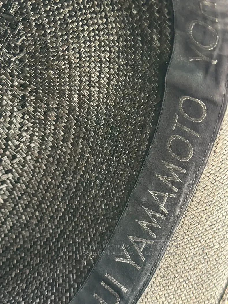 Yohji Yamamoto Yohji Yamamoto Dark Straw Hat Size ONE SIZE - 3 Thumbnail