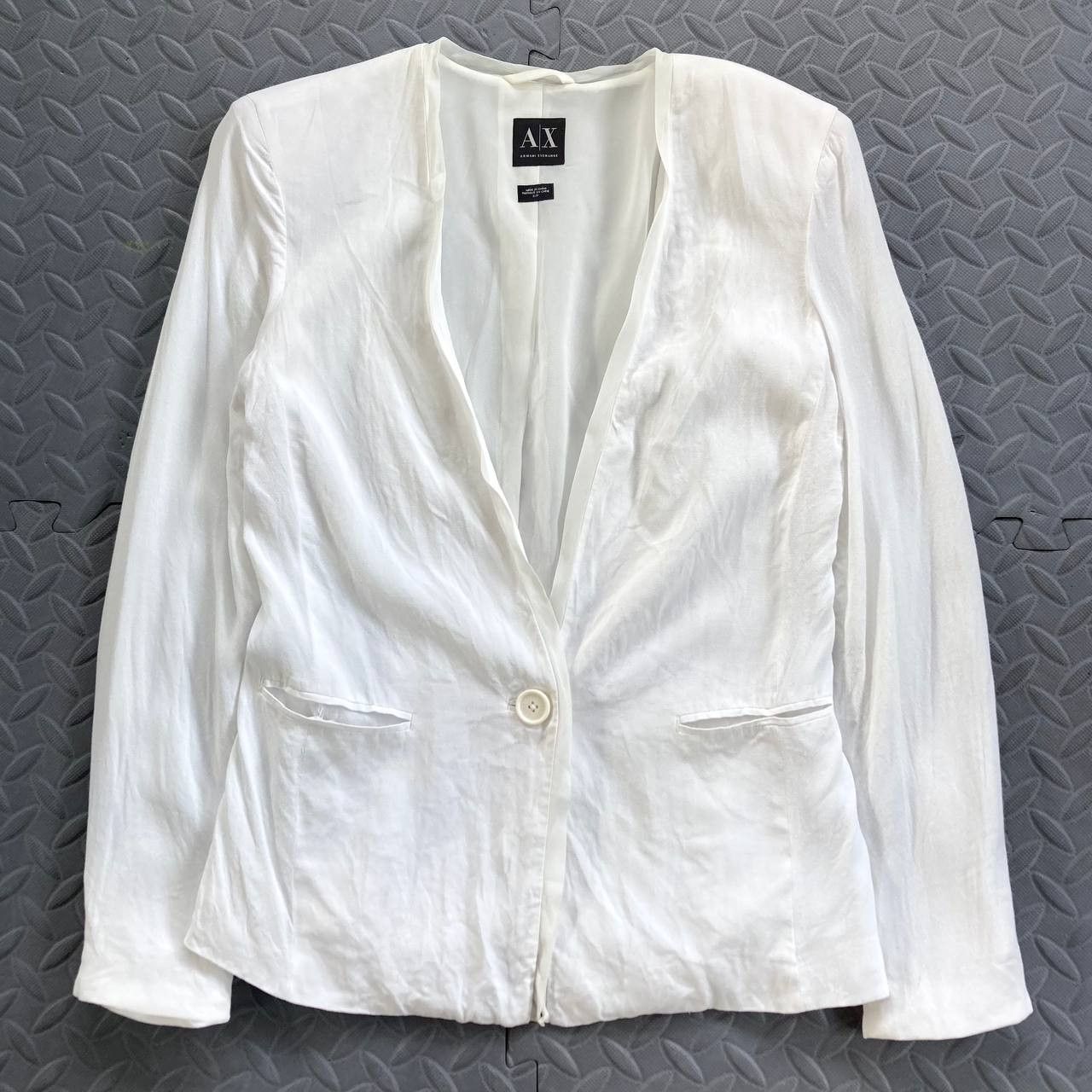 Armani Exchange Single Button Padded Blazer Size S / US 4 / IT 40 - 5 Thumbnail