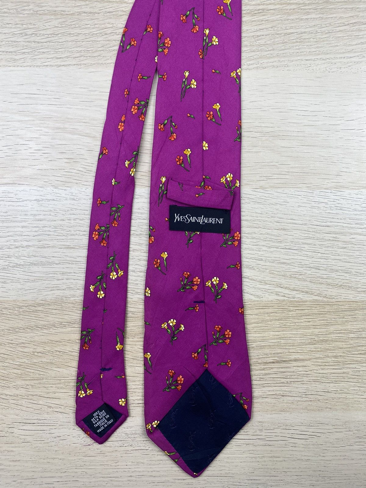 Vintage Yves Saint Laurent Silk Tie T85 Size ONE SIZE - 5 Thumbnail