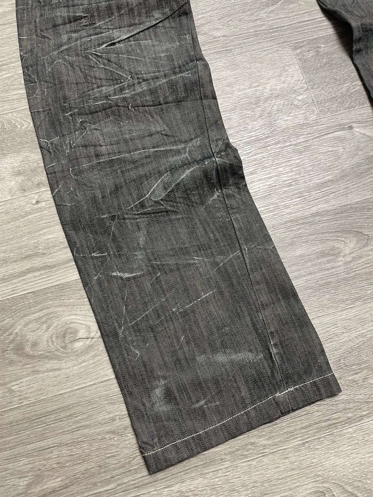 Other Vintage Mondo Distressed Skull Graphic Patchwork Jeans Denim Size US 36 / EU 52 - 17 Thumbnail