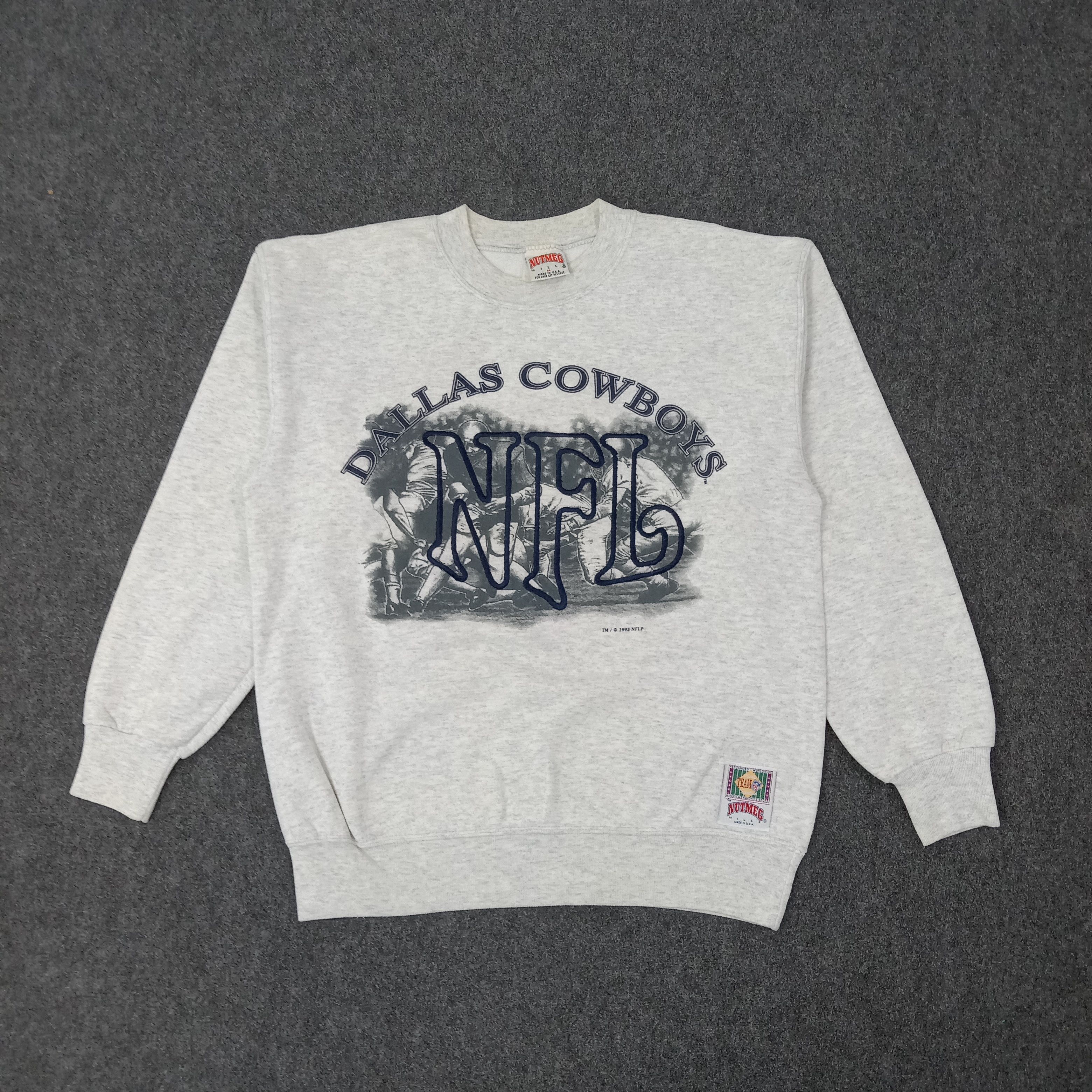 NFL Nutmeg Dallas Cowboys NFL 90's Sweatshirt C261N18 Size US L / EU 52-54 / 3 - 1 Thumbnail